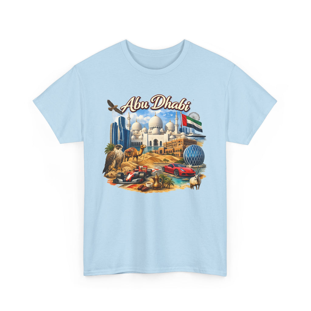 Abu Dhabi Landmark Collage T-Shirt — UAE Travel Souvenir Tee