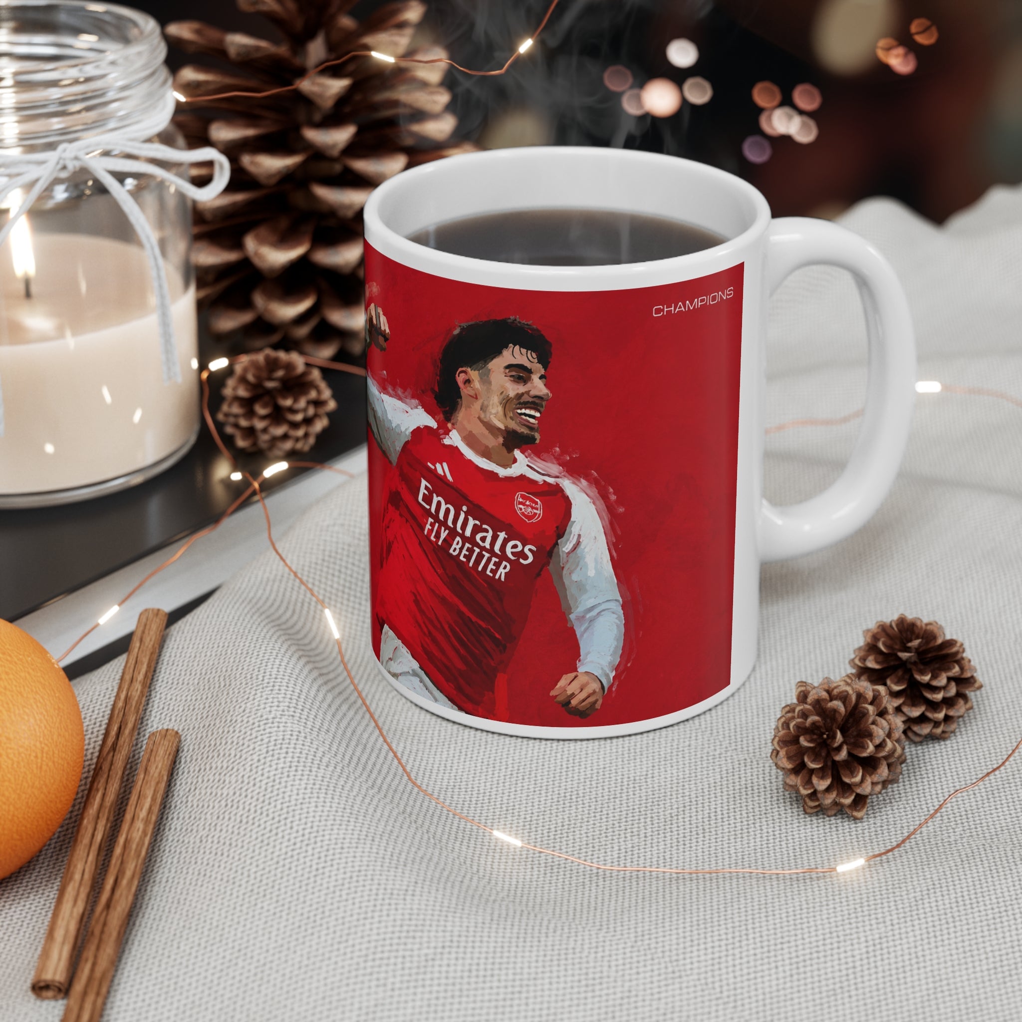 Kai Havertz Arsenal Premier League Champions Ceramic Mug (11oz, 15oz)