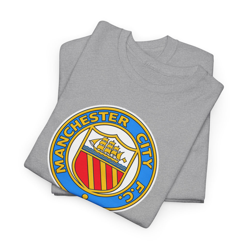 Manchester City Retro Crest Cotton T-Shirt