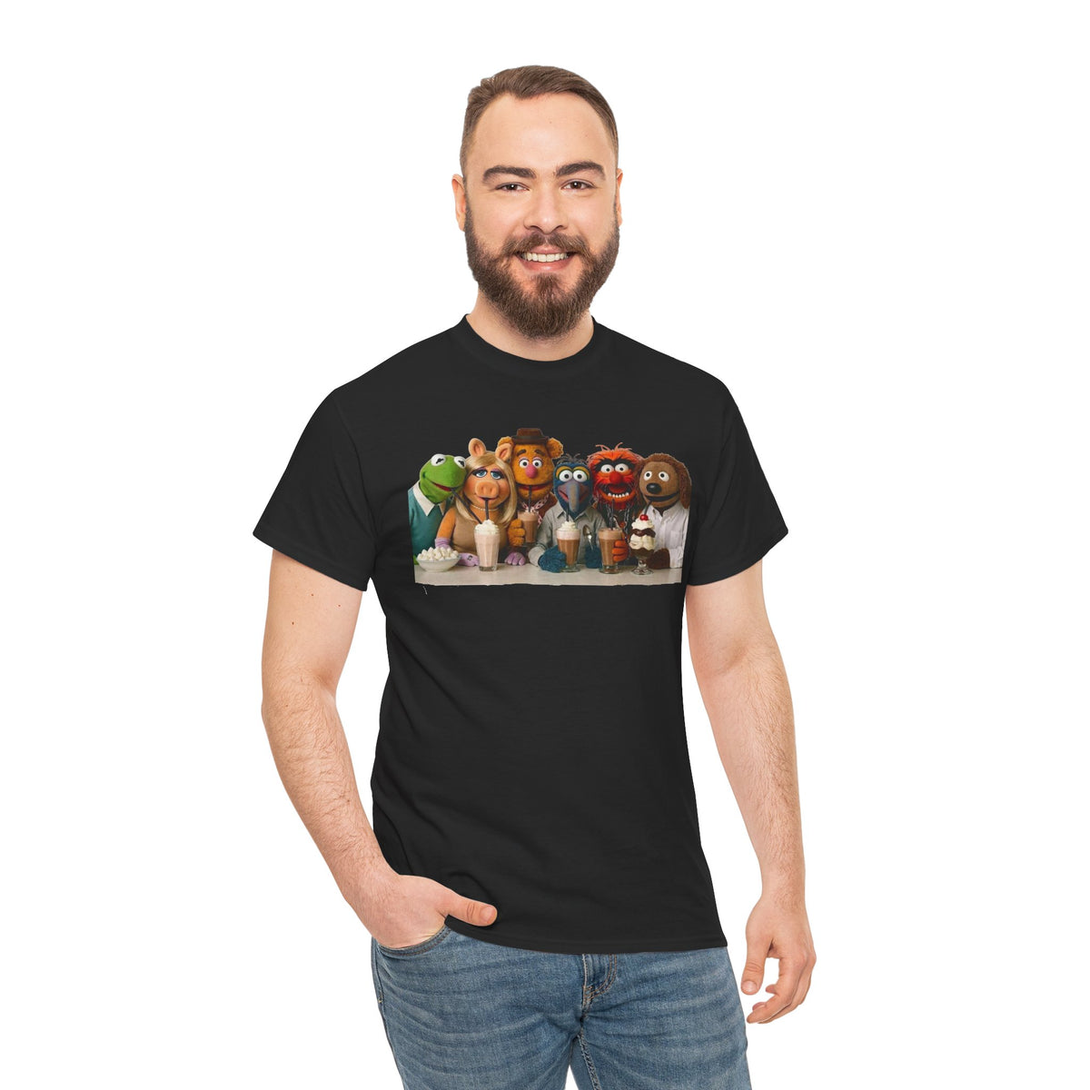 Muppet Cast Retro Poster Cotton T-Shirt