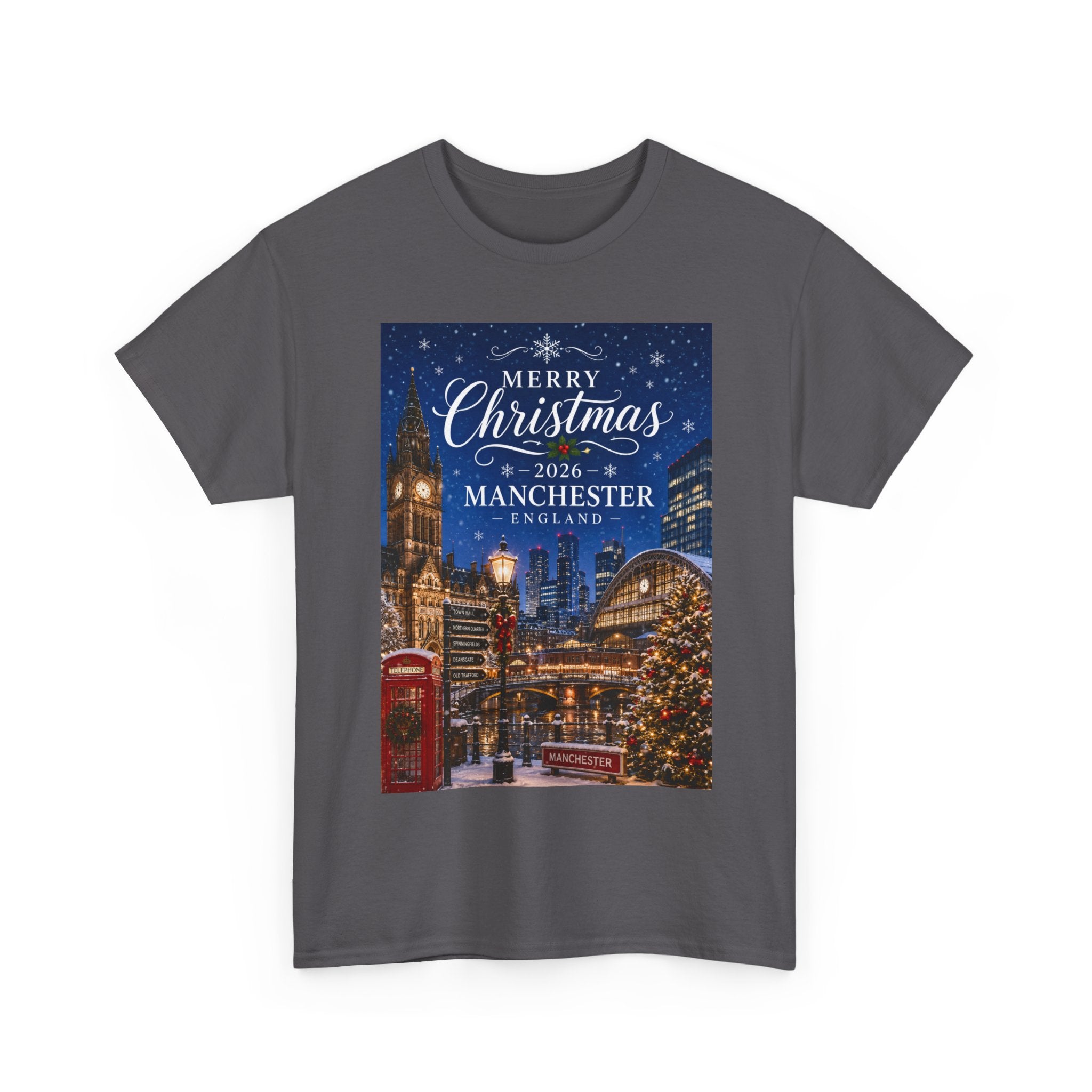 Manchester Christmas Tee — Merry Christmas 2026 Holiday T‑Shirt