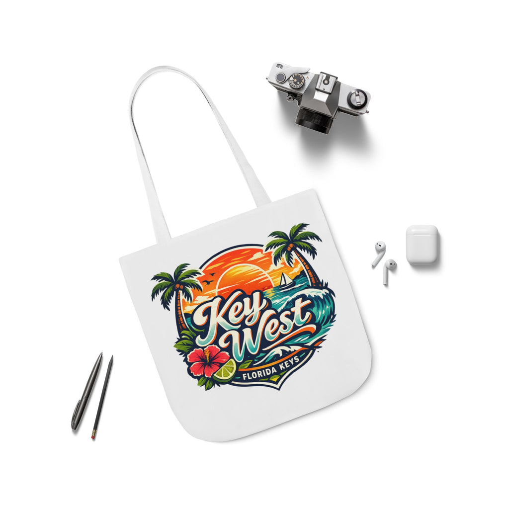 Key West Sunset Canvas Tote