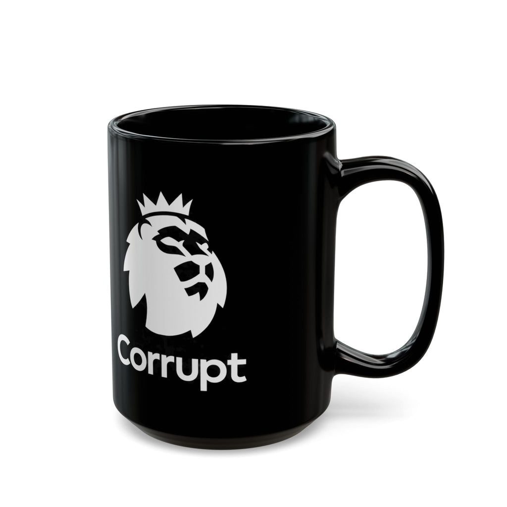 Premier League Corrupt Lion Logo Black Mug — 11oz/15oz Coffee Cup