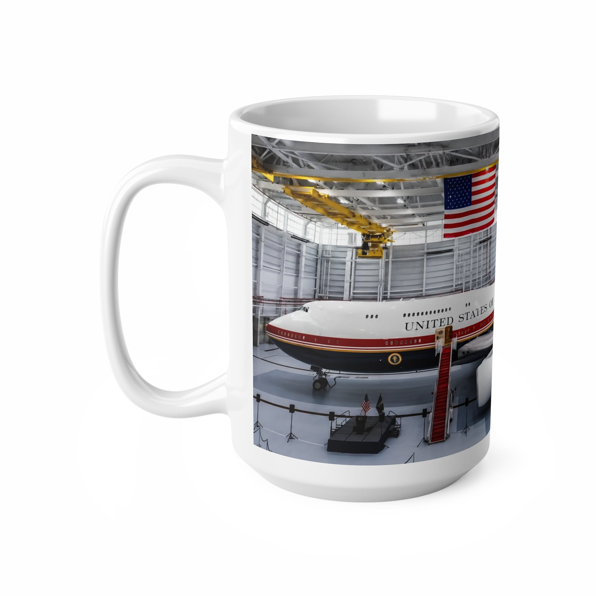 New Air Force One Coffee Mug — USA Flag Air Force One Ceramic Cup (11oz/15oz)