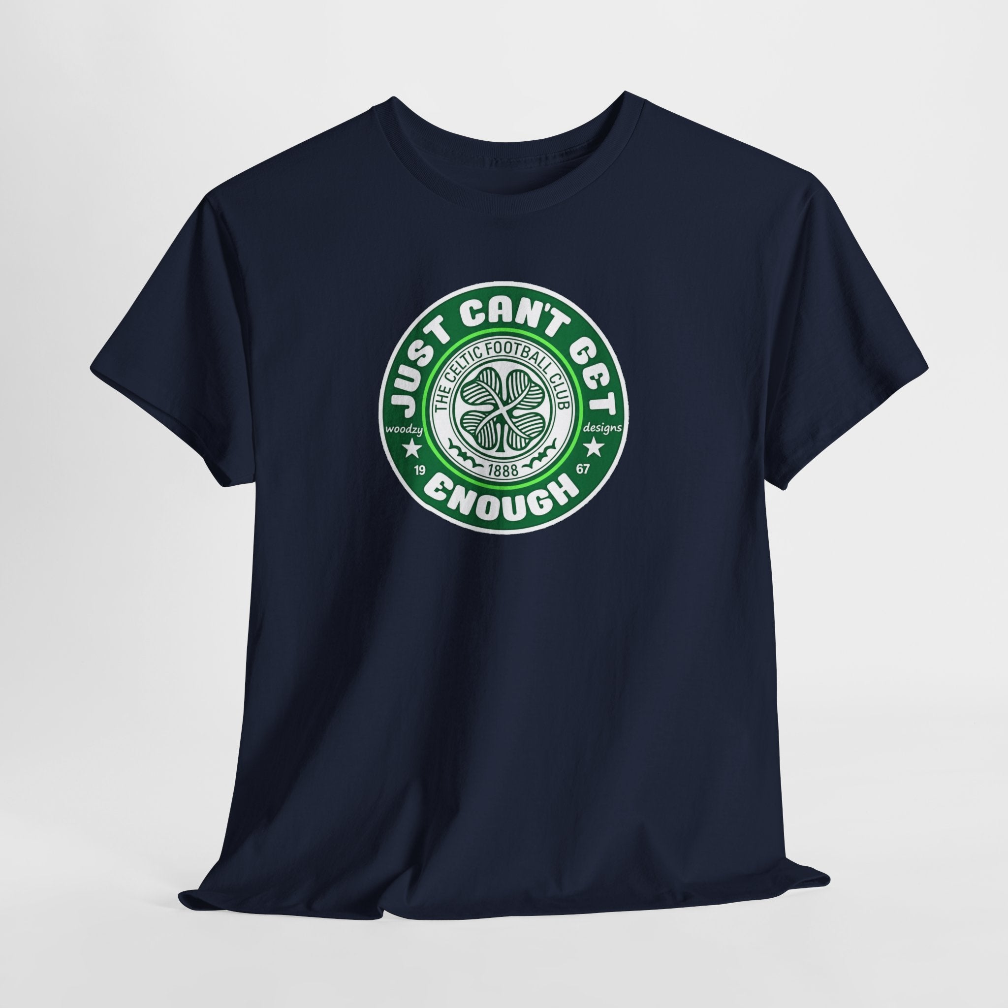 Celtic T-Shirt — "Just Can't Get Enough" Green Shamrock St. Patrick's Day Tee