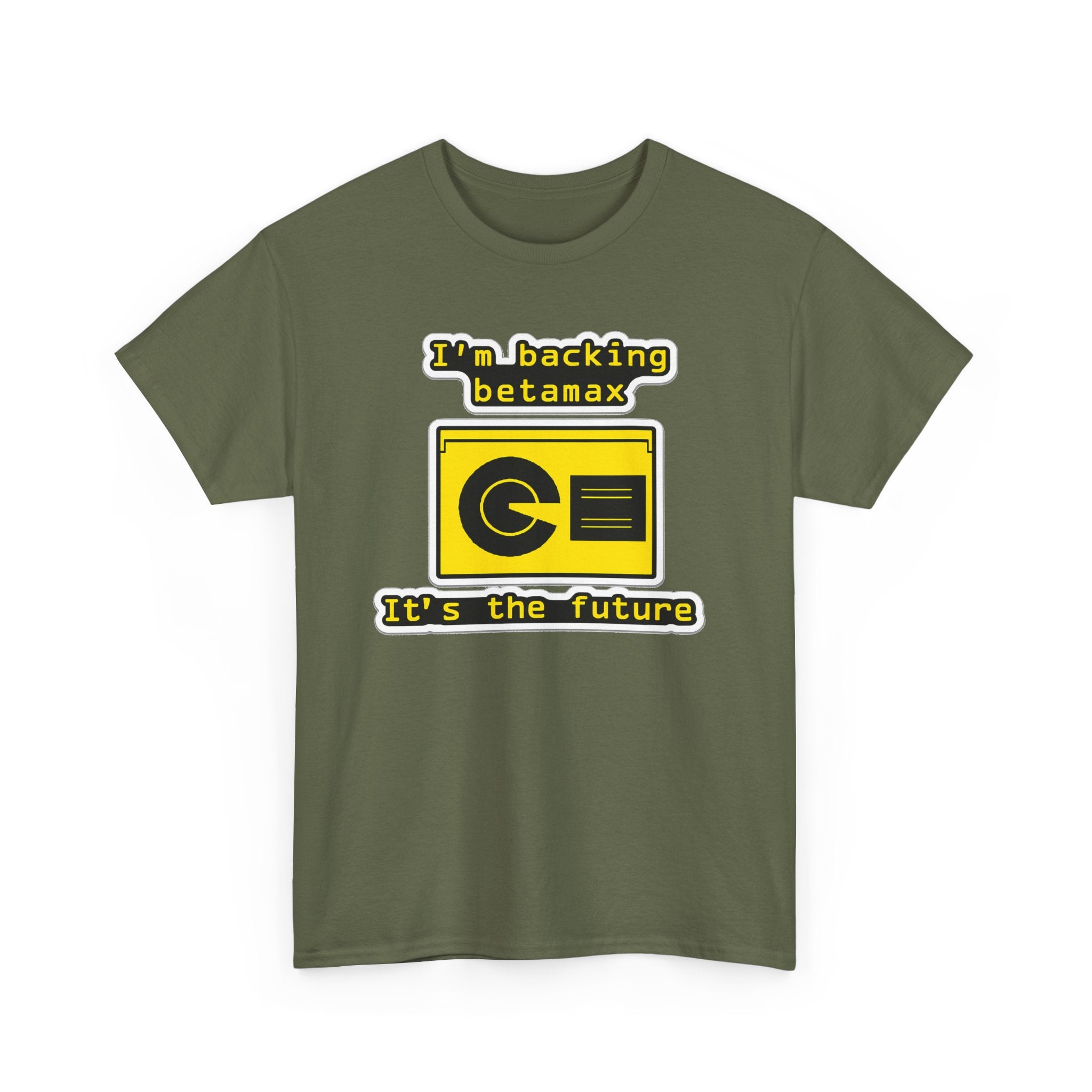 Betamax Retro Tee — "I’m backing betamax, it’s the future" Vintage Cassette T-Shirt