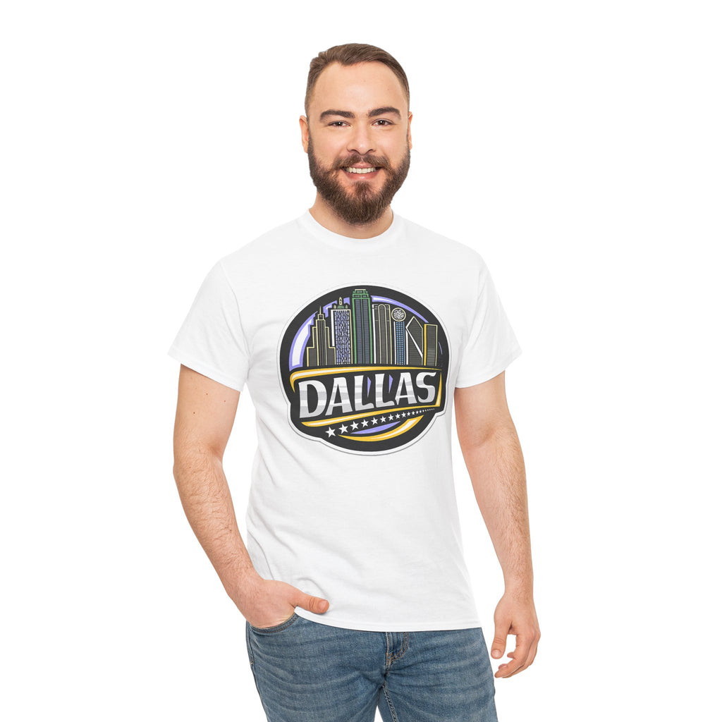 Dallas Skyline Tee — Vintage City Skyline Graphic T-Shirt