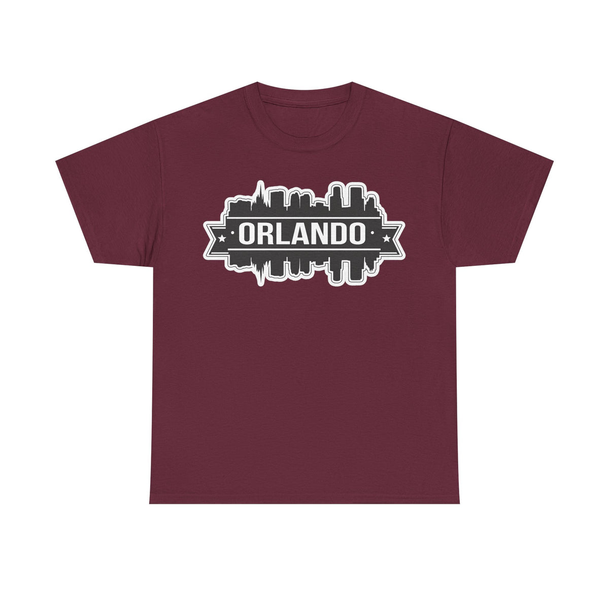 Orlando Skyline T-Shirt — Retro Badge Cityscape Tee