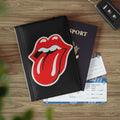 Rock Tongue and Lips Passport Cover — Retro Red Lips Travel Protector