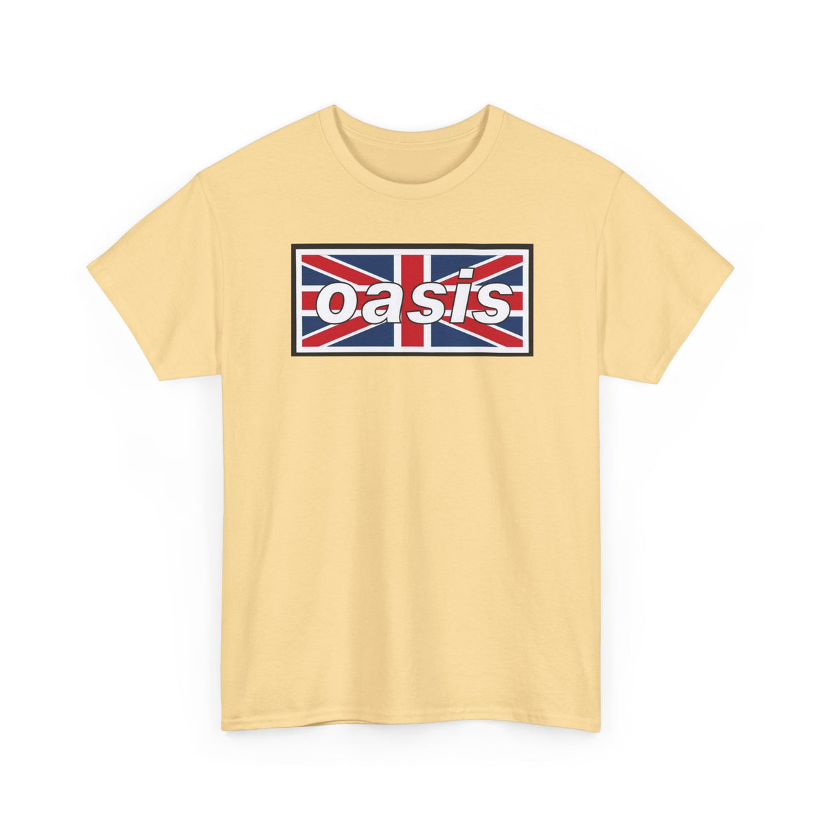 Oasis Union Jack Tee — British Rock Band Vintage-Inspired T-Shirt