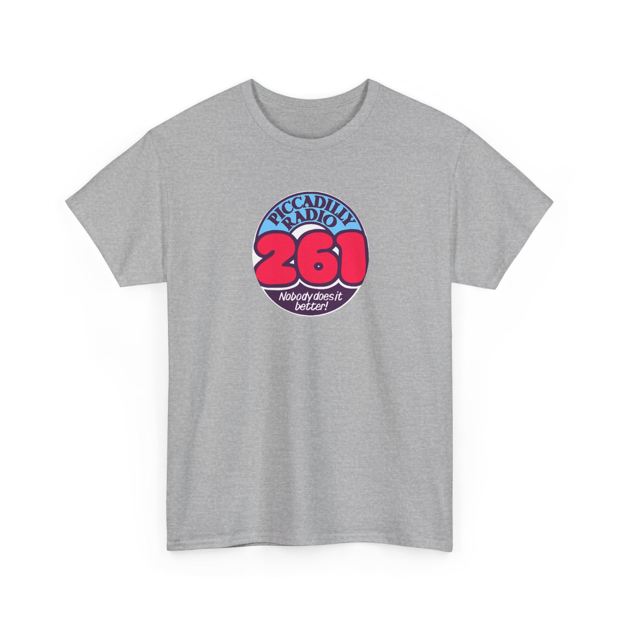 Piccadilly Radio '261' Logo T‑Shirt — Vintage Unofficial Radio Station Graphic Tee