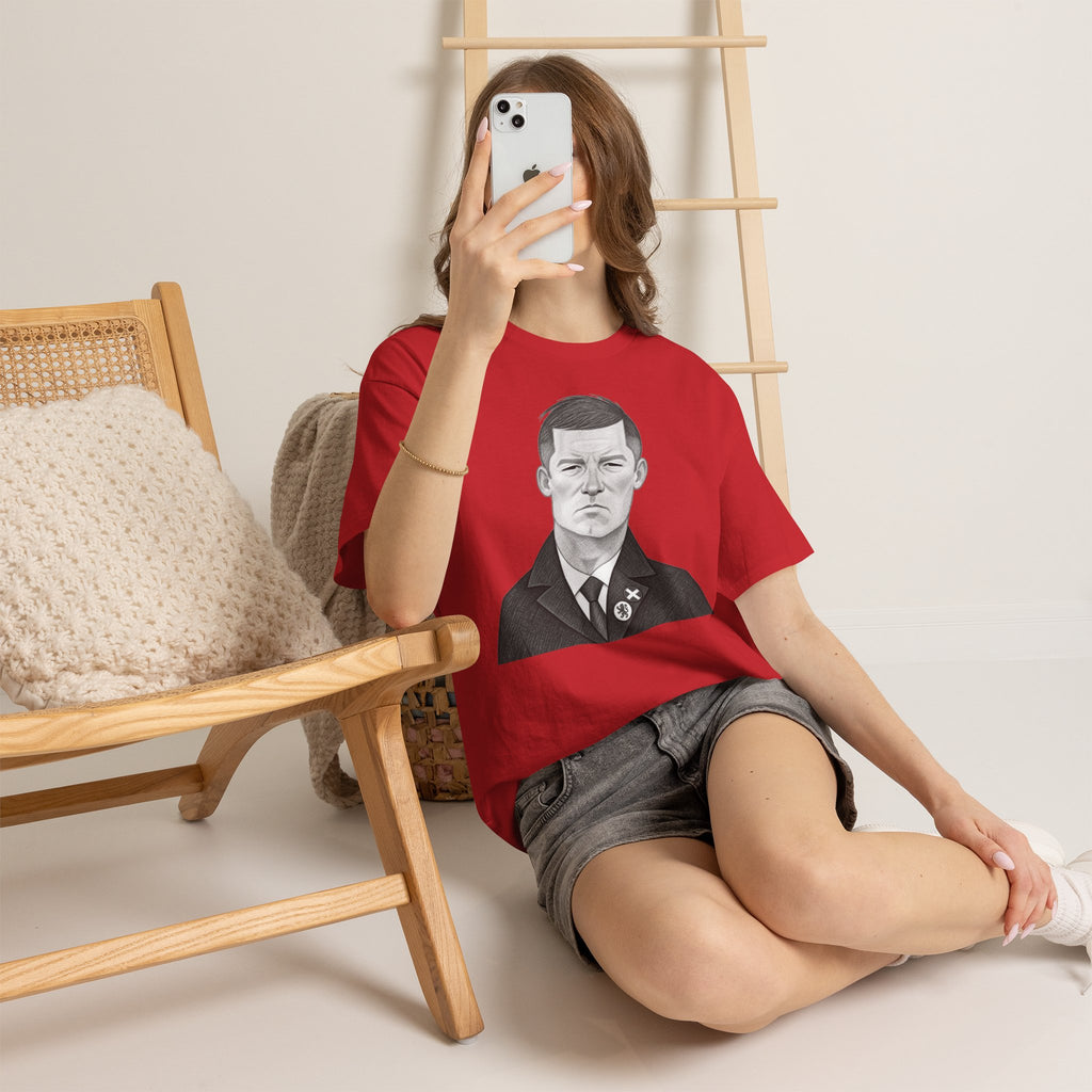 Sir Alex Ferguson Cotton T-Shirt — Vintage Stoic Portrait Shirt