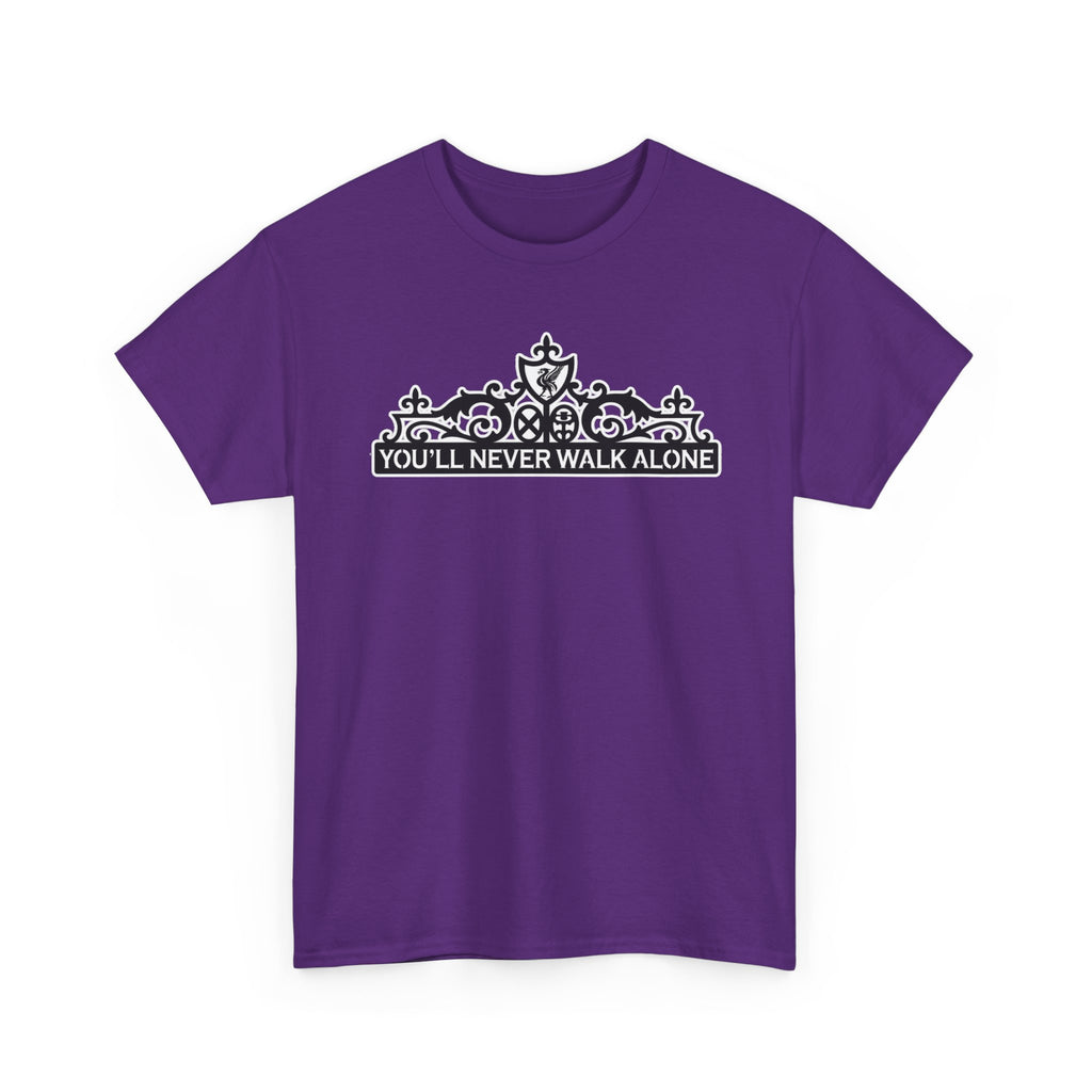 You'll Never Walk Alone T‑Shirt — Liverpool FC Crest Cotton Tee