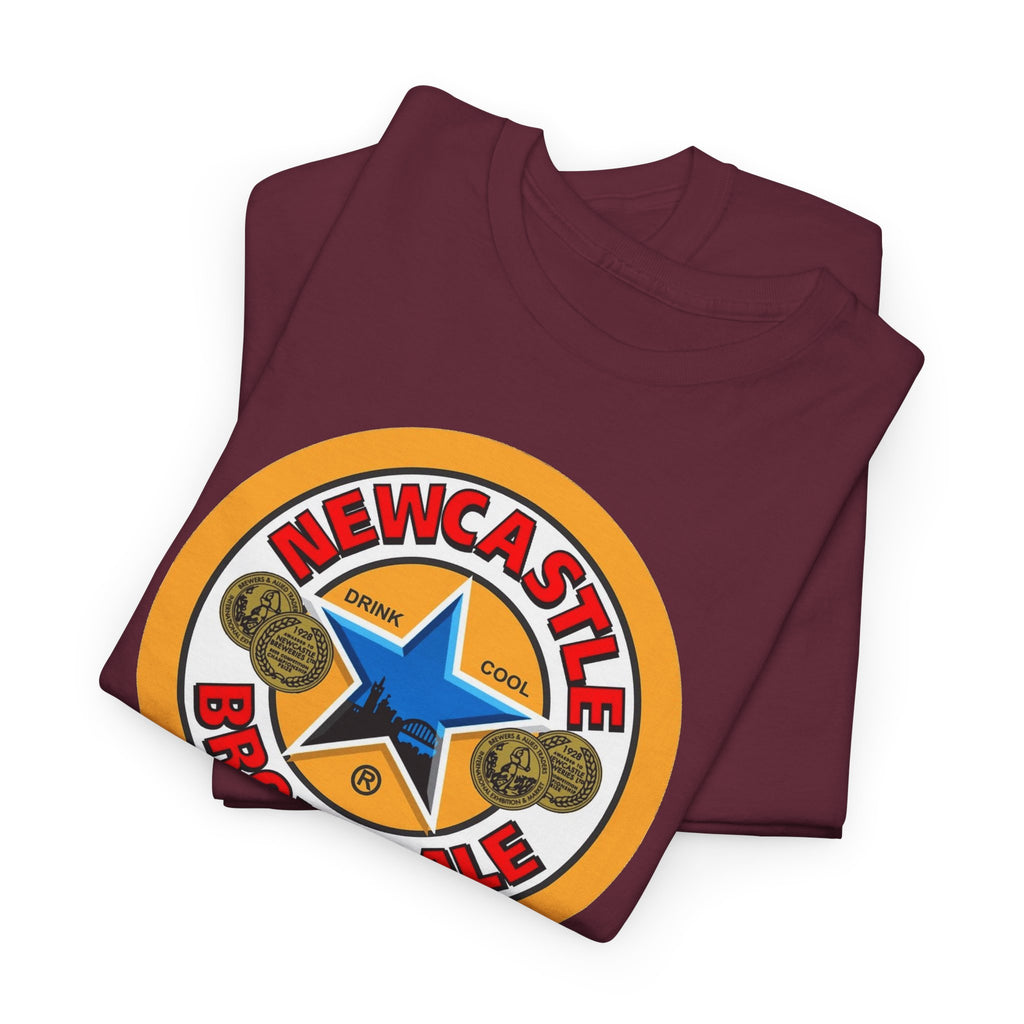 Newcastle Brown Ale Inspired Retro Logo Cotton T-Shirt