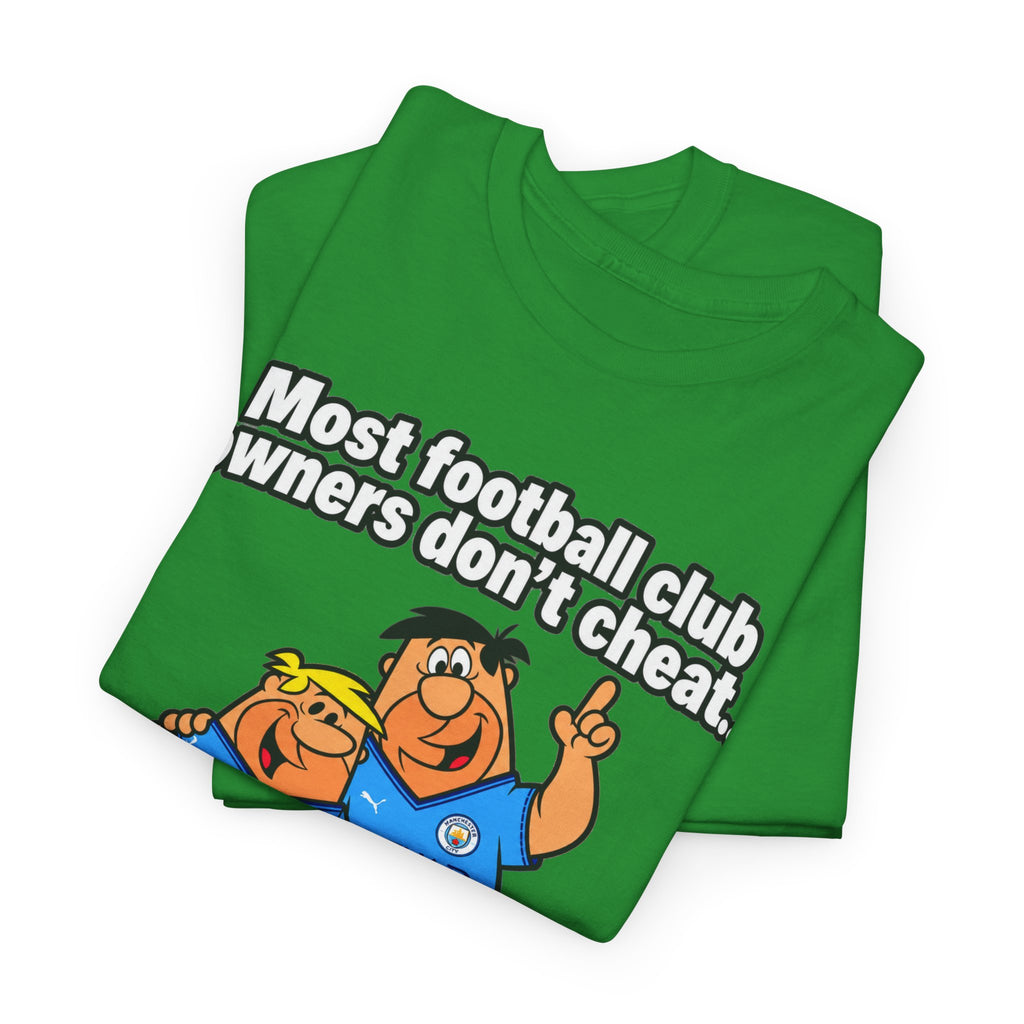 Manchester City Charges T‑Shirt — “Most Football Club Owners Don’t Cheat… but Abu Dhabi Dooo!”