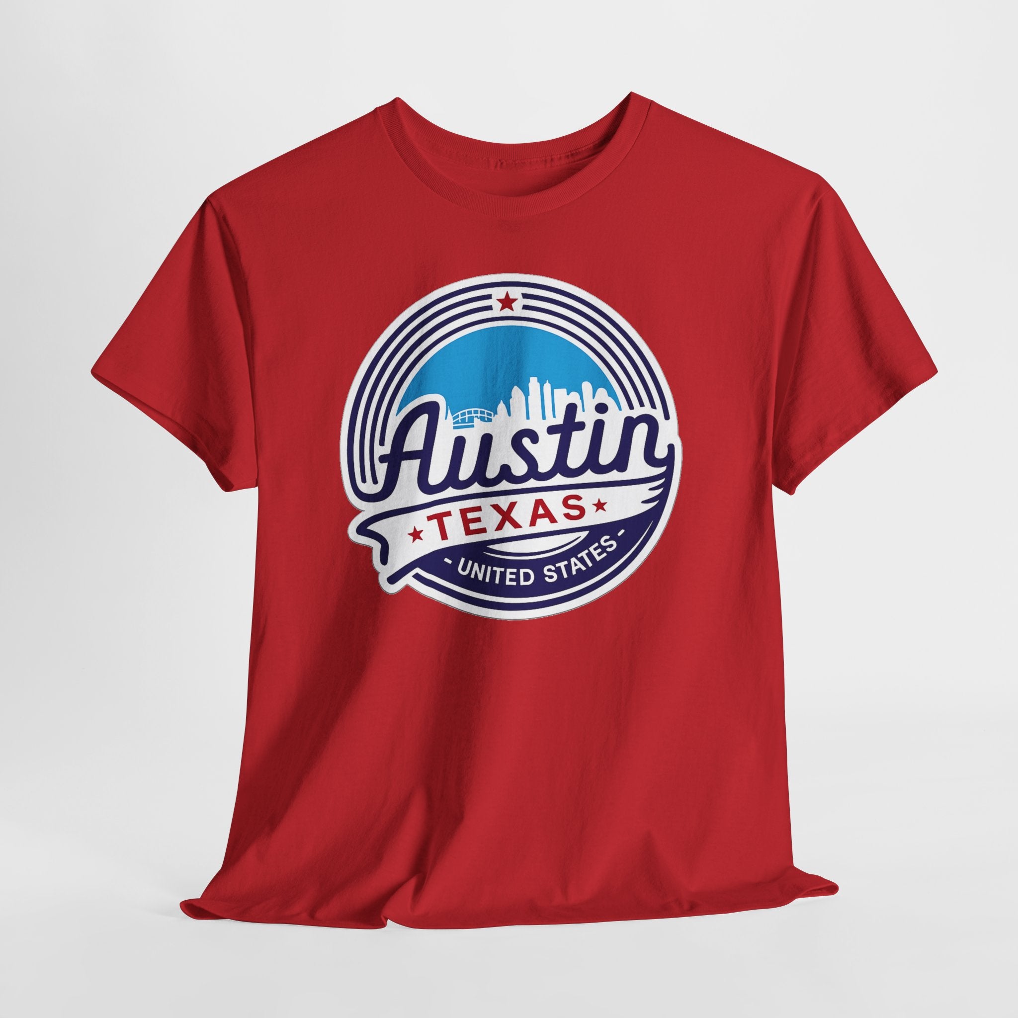 Austin Texas Retro Skyline T-Shirt — Vintage City Pride Tee