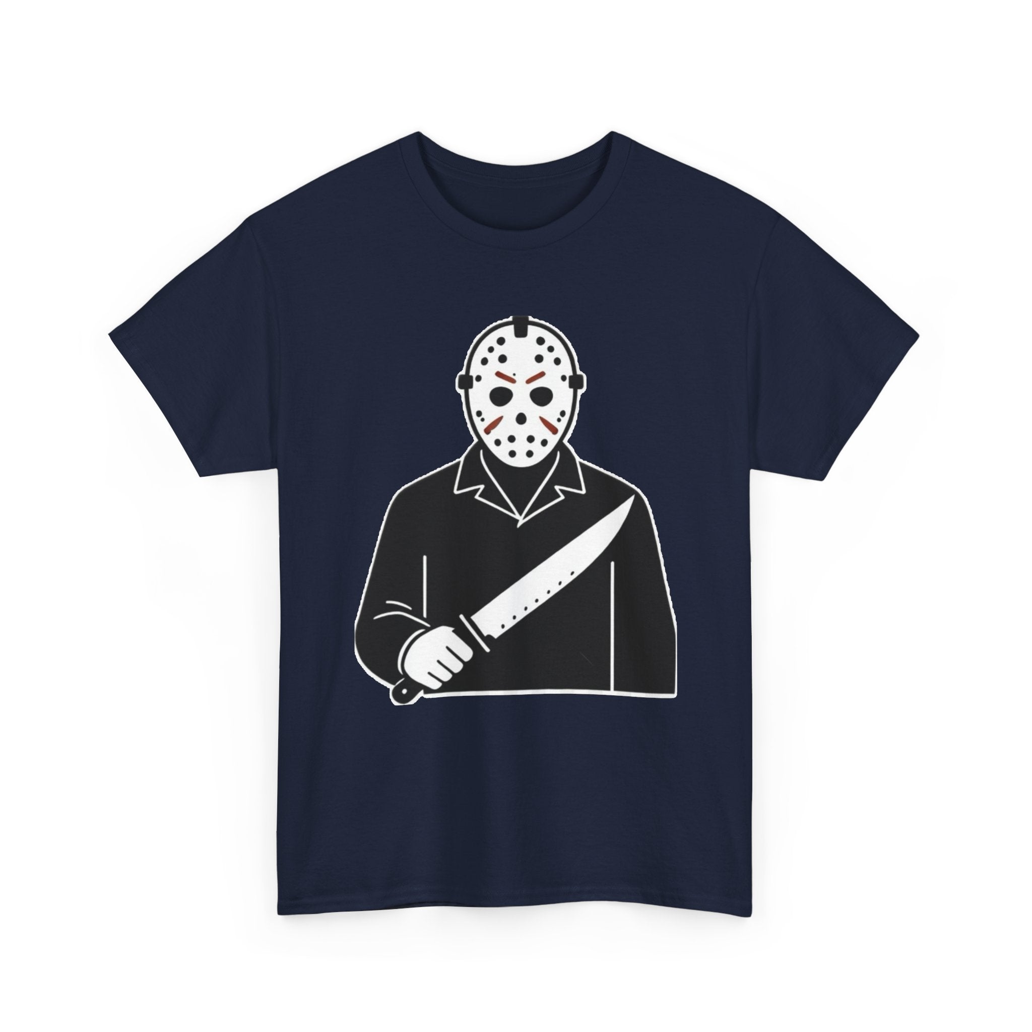Hockey Mask Killer Tee — Retro Jason Voorhees Horror T-Shirt