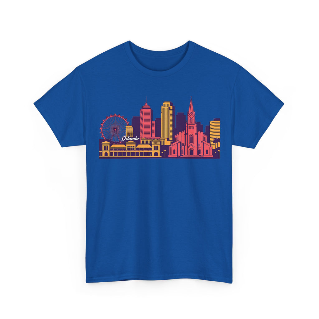 Orlando City Skyline T-Shirt — Colorful Urban Landmark Graphic Tee
