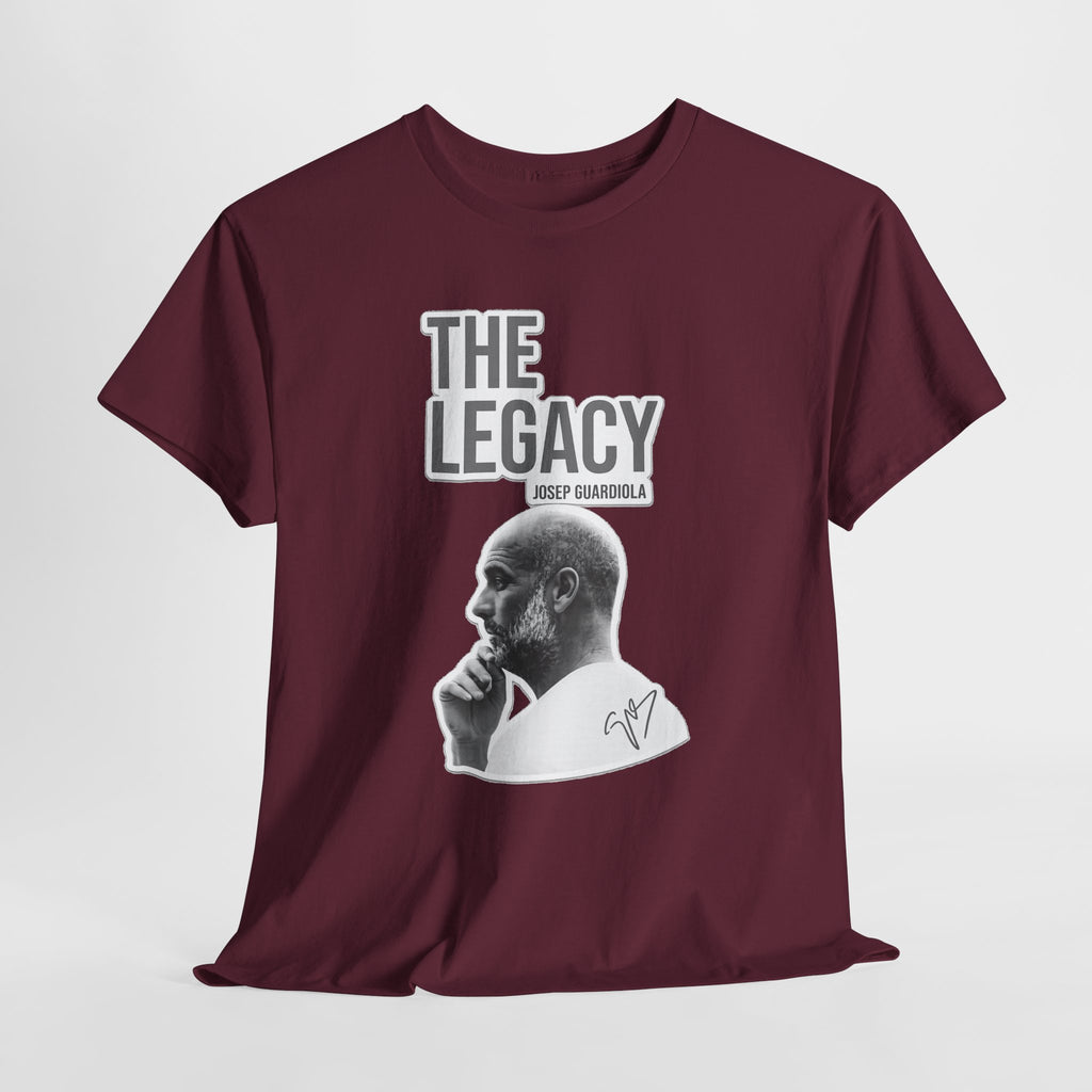 Pep Guardiola Manchester City The Legacy Tee — Inspirational Portrait Graphic T-Shirt