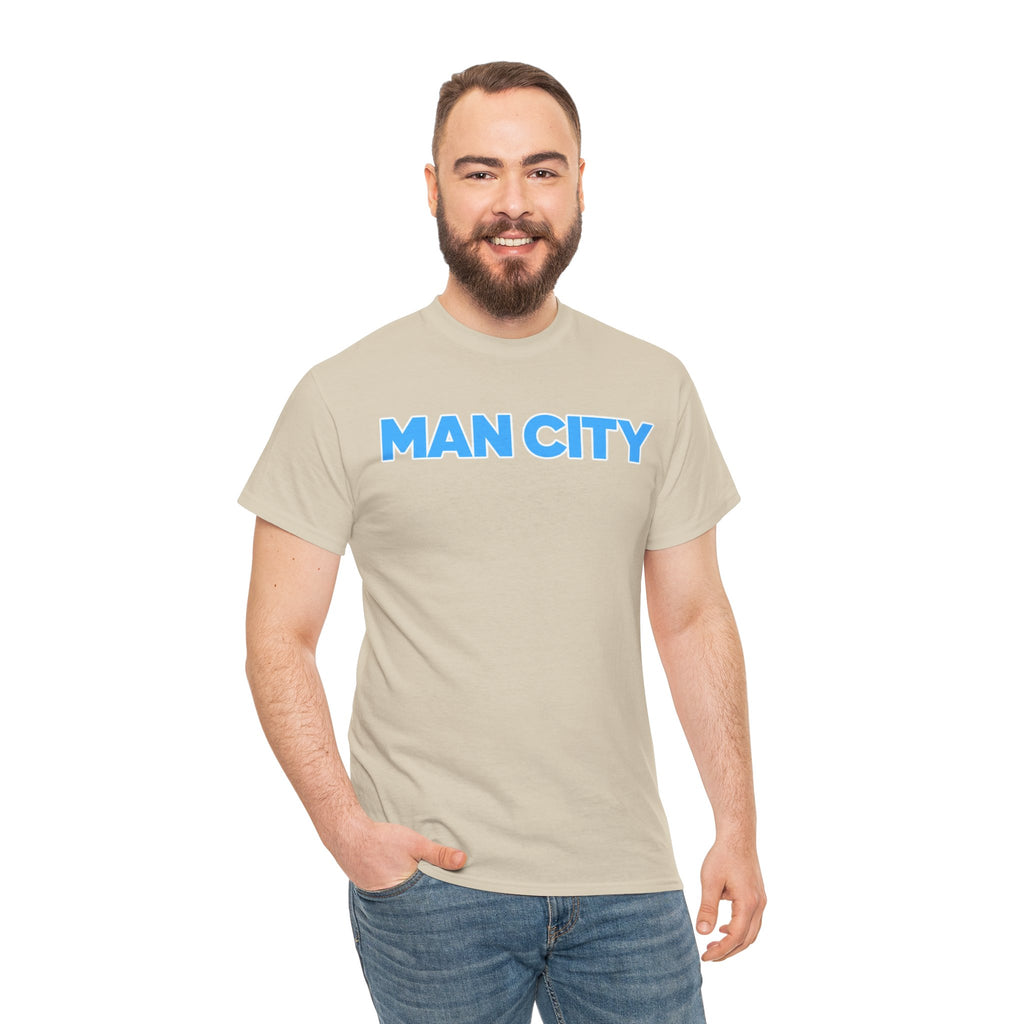 Man City Cotton T‑Shirt — Minimal Football Fan Tee
