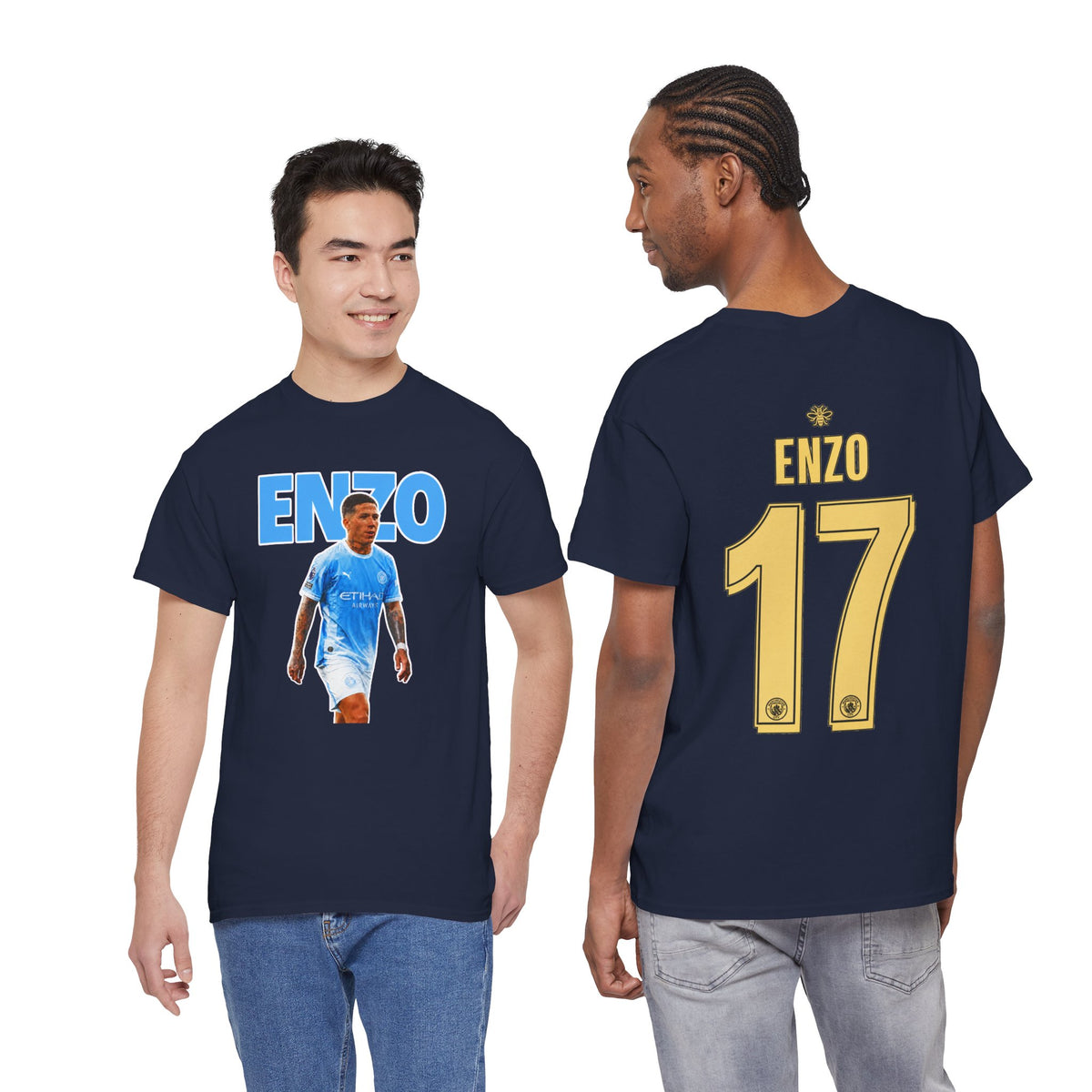 Enzo Fernandez Manchester City Inspired Cotton T-Shirt