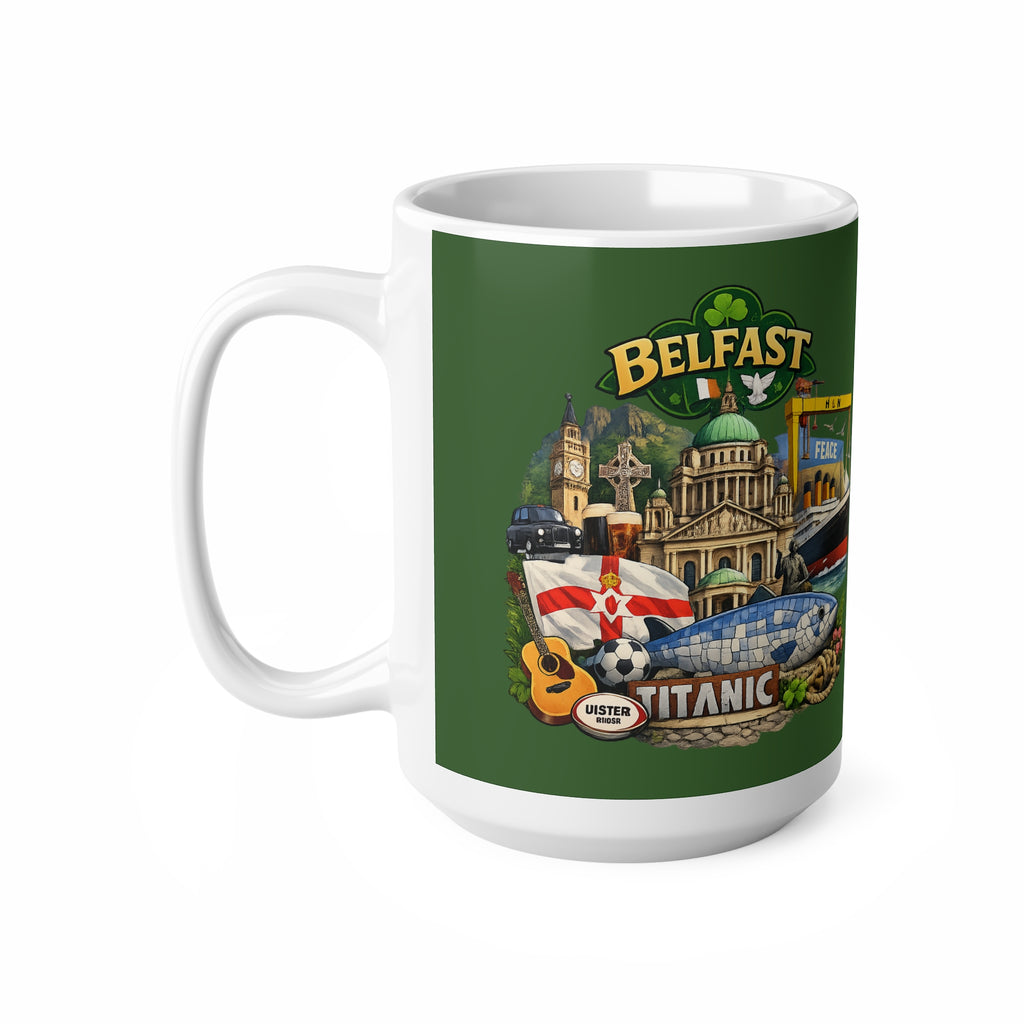 Belfast Landmark Coffee Mug — Titanic, City Sights & Irish Icons (11oz/15oz)