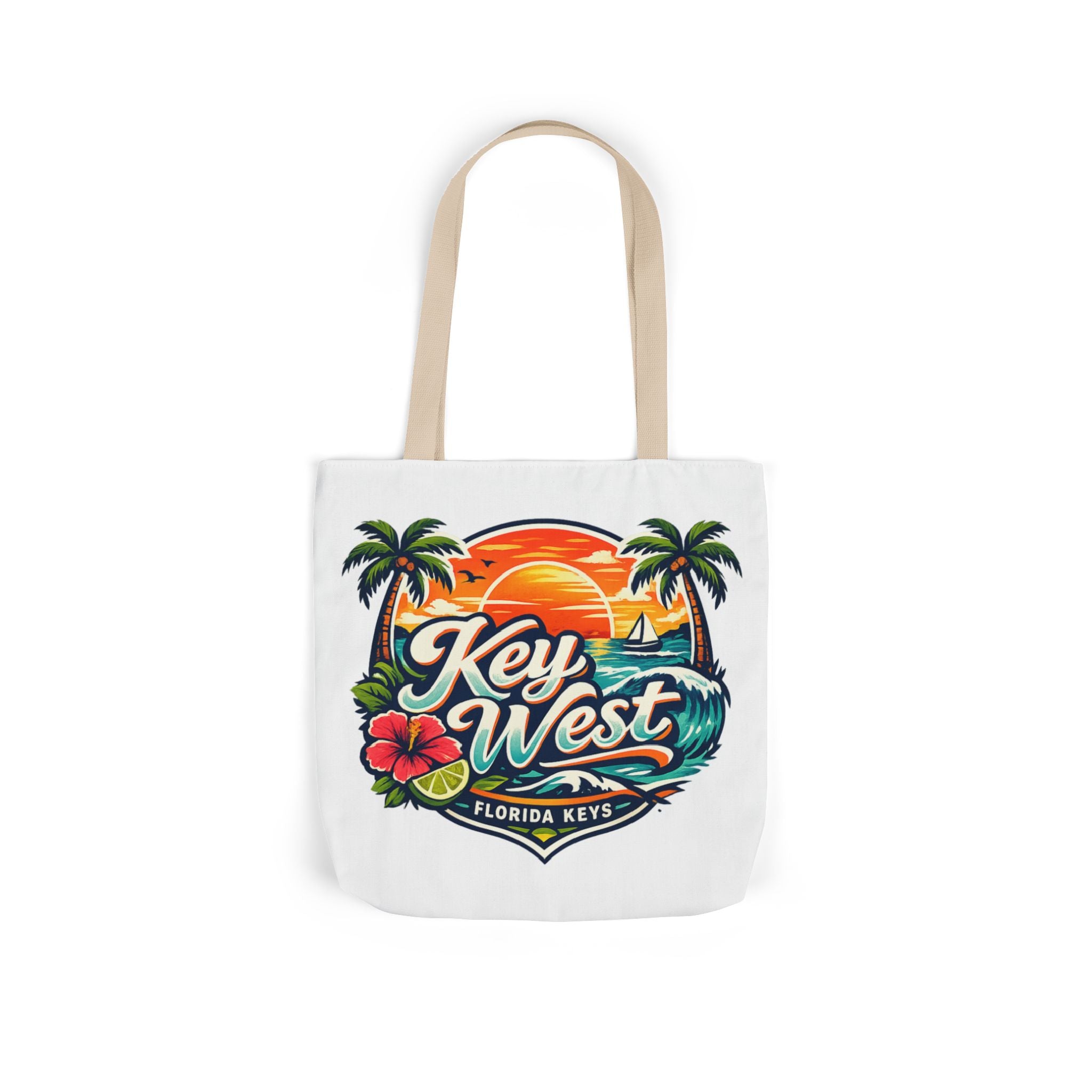 Key West Sunset Canvas Tote