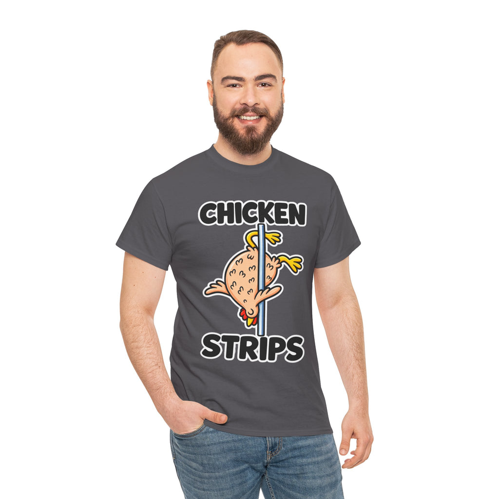 Chicken Strips T‑Shirt — Funny Pole Dance Chicken Graphic Tee