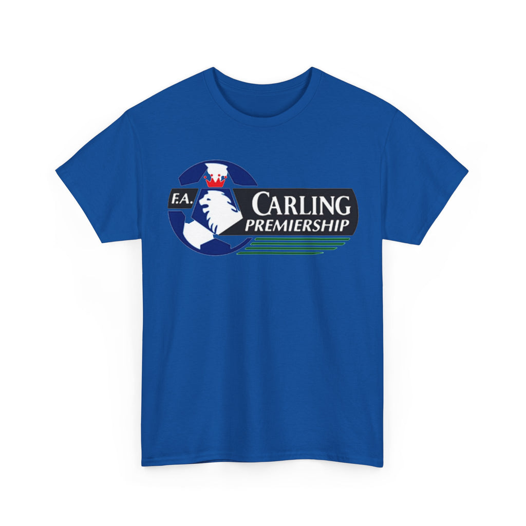 Carling Premiership Soccer Logo Tee — Vintage Football T‑Shirt