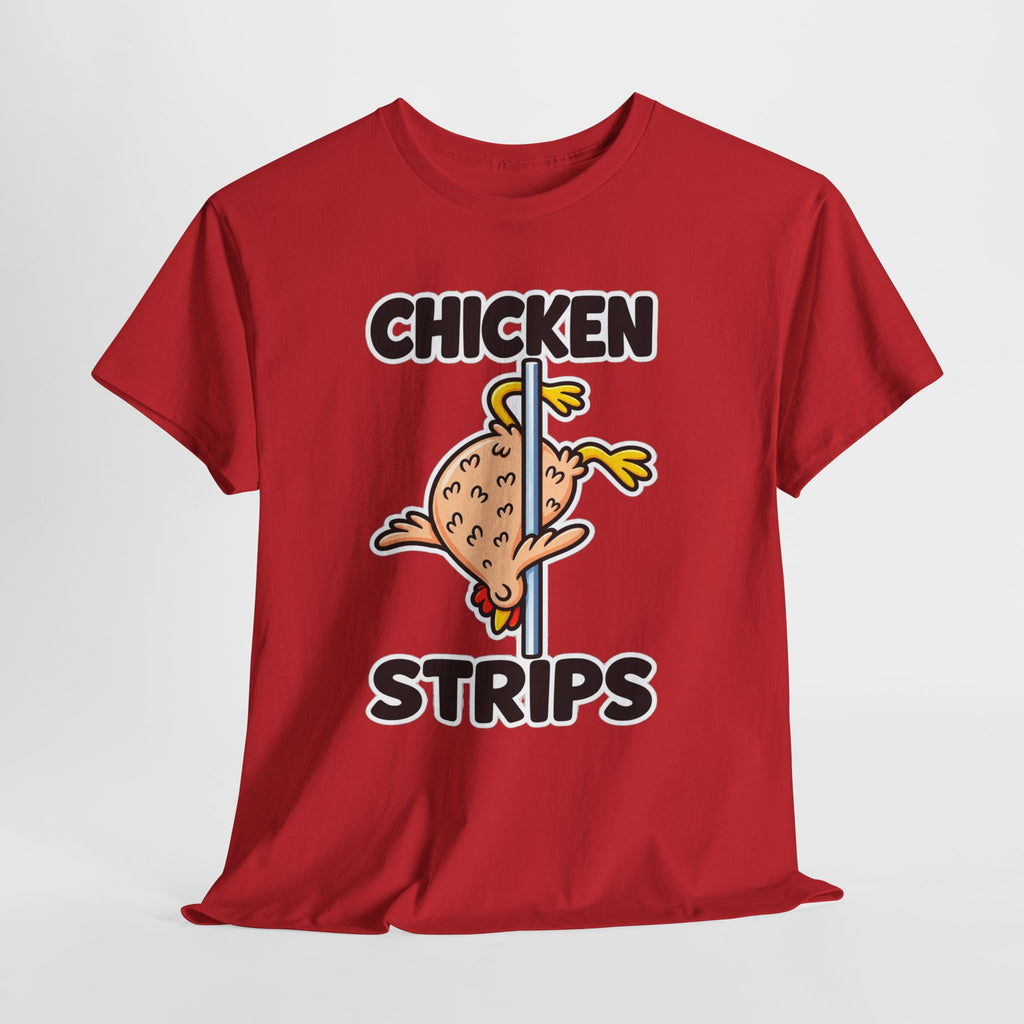 Chicken Strips T‑Shirt — Funny Pole Dance Chicken Graphic Tee