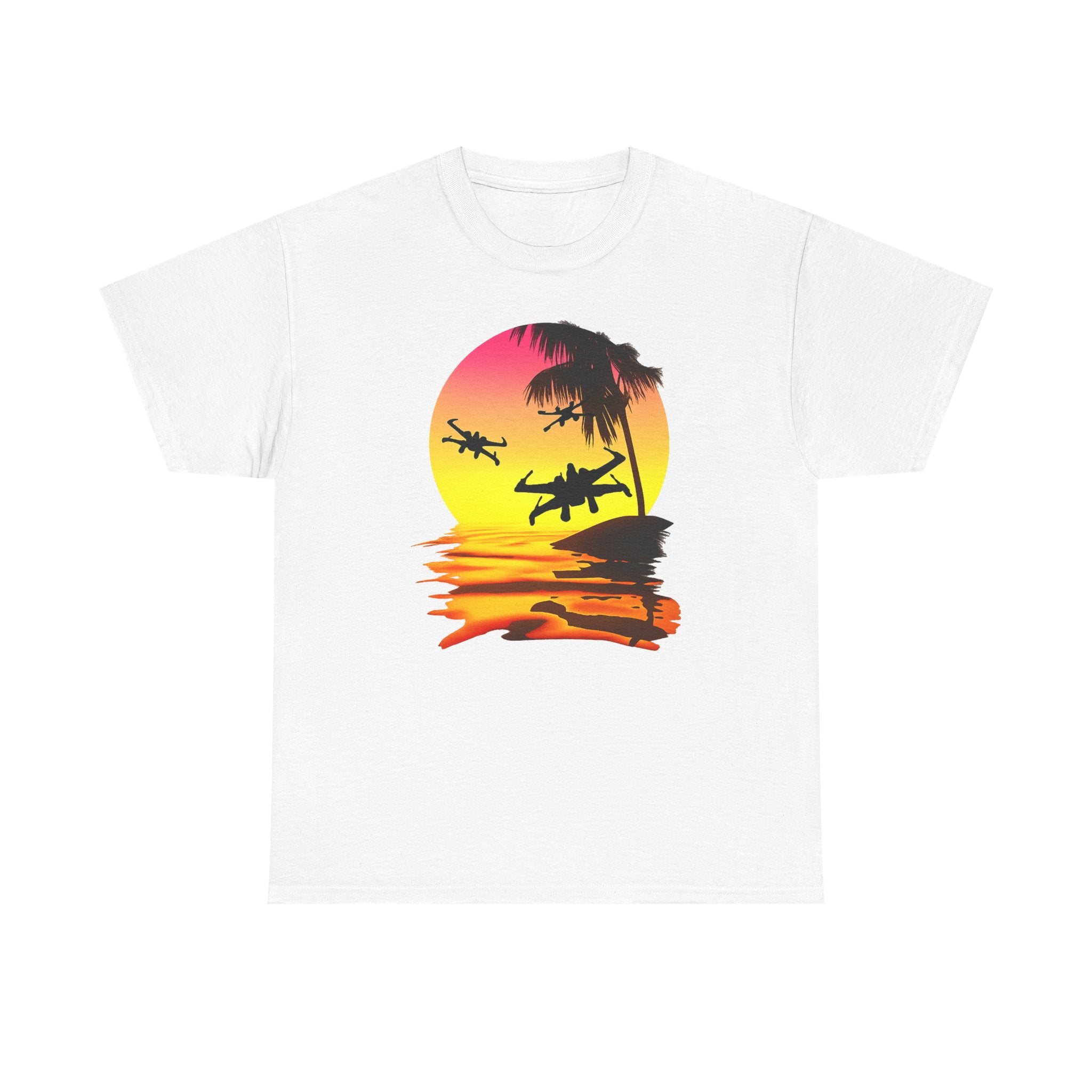 Star Wars X-Ring Sunset Beach Plane T-Shirt