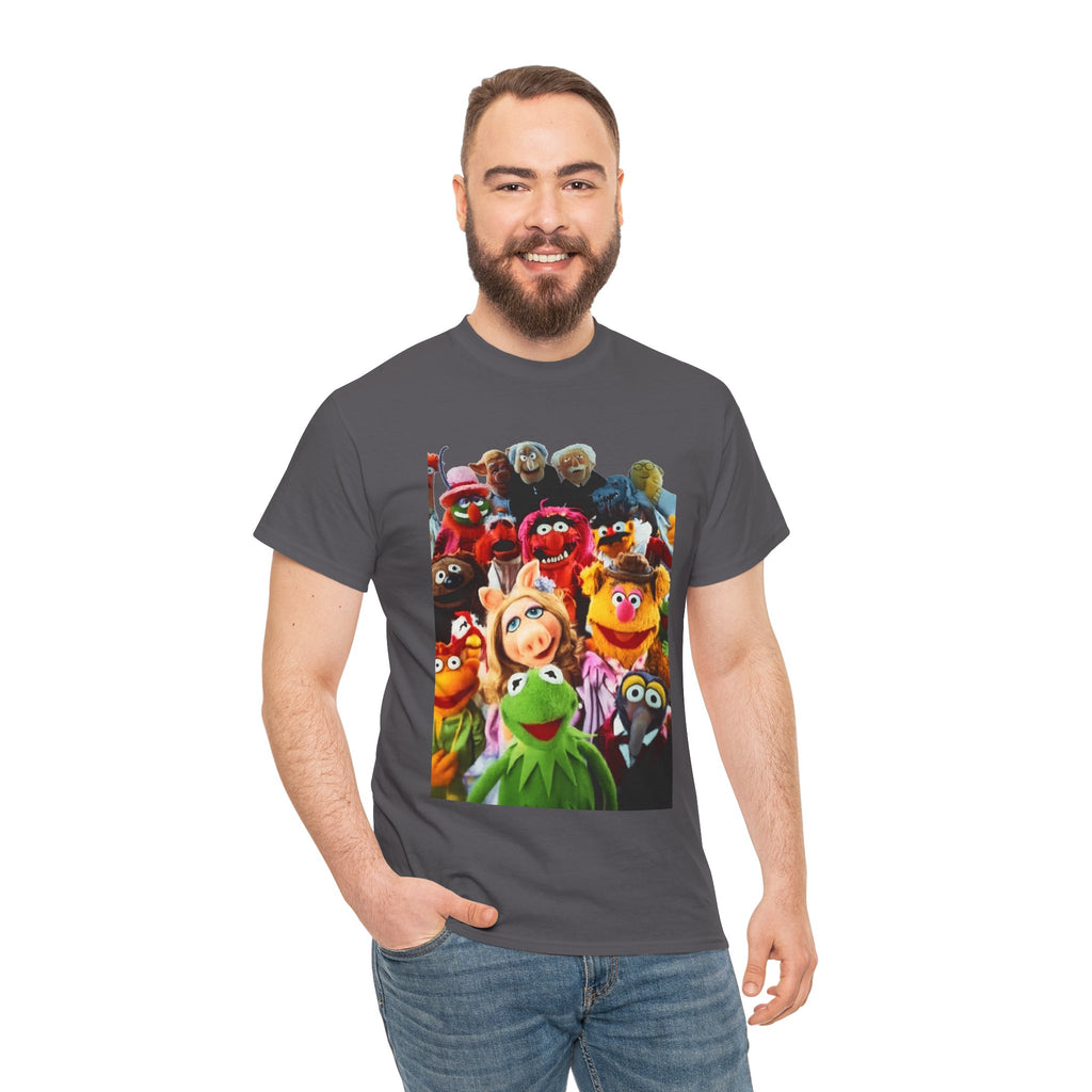 Muppets Puppet Ensemble Graphic Tee — Fun Family Cartoon Shirt