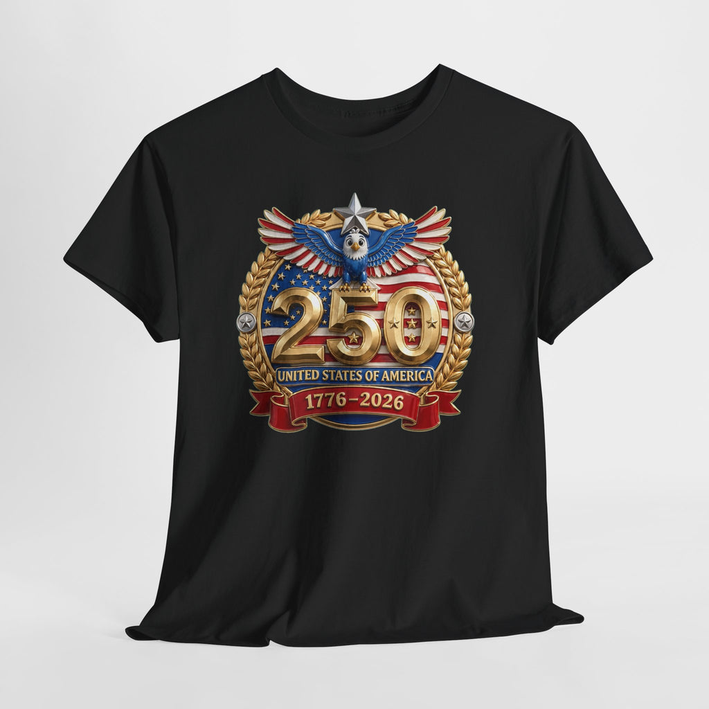 250th USA Anniversary T-Shirt – 1776–2026 Patriotic Eagle Emblem Tee