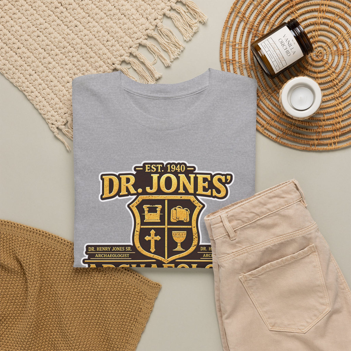 Dr. Jones Archaeology Vintage Adventure Cotton T-Shirt