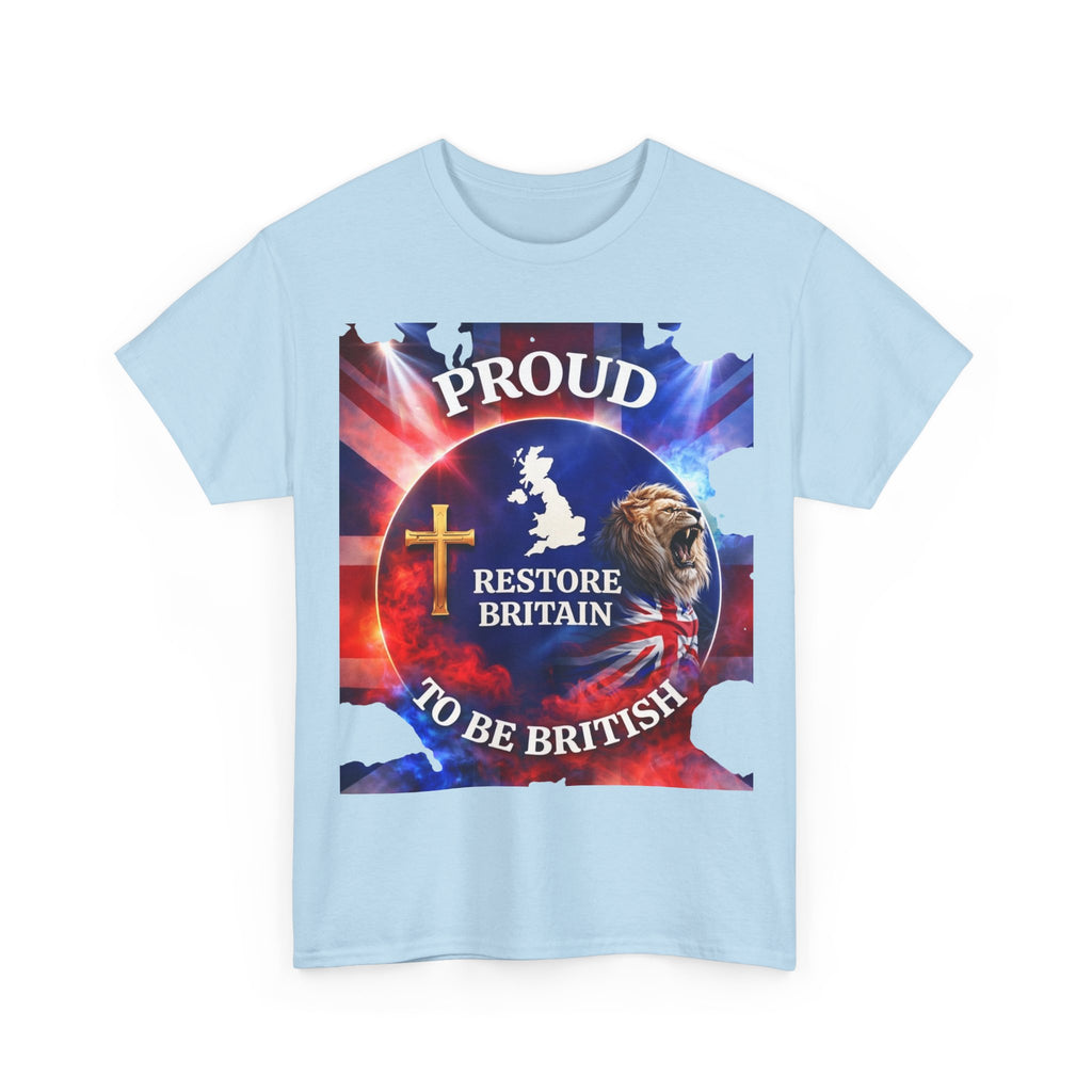 Proud to Be British Restore Britain Cotton T‑Shirt