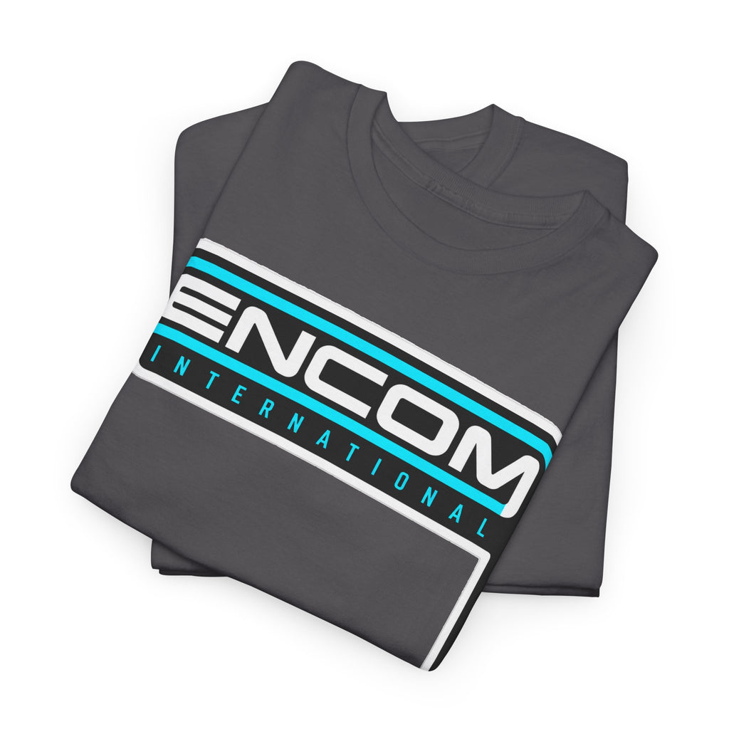 ENCOM International Logo Cotton T-Shirt — Retro Tech Gaming Tee