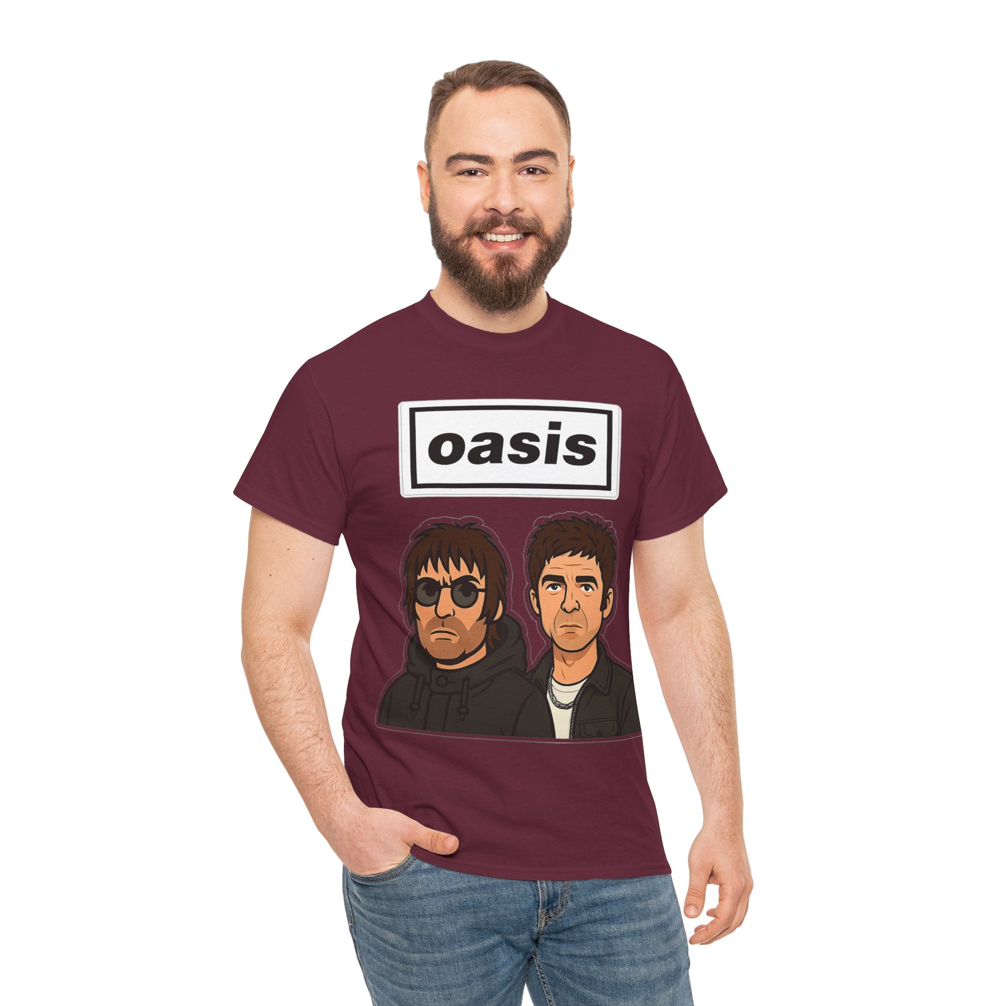 Oasis Inspired Unofficial Band Logo Tee — 'oasis' Graphic T-Shirt