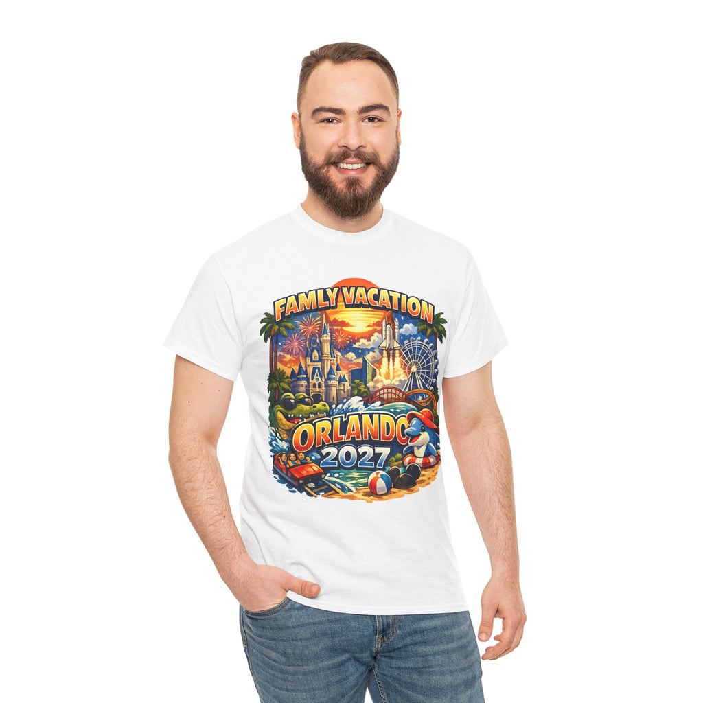 Family Vacation Orlando 2027 T-Shirt — Vintage Theme Park Souvenir Tee