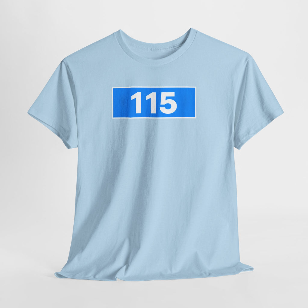 Manchester City 115 Inspired Minimalist Graphic Cotton T-Shirt