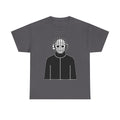 Horror Mask Graphic Tee — Pinhead-Inspired Skull Design