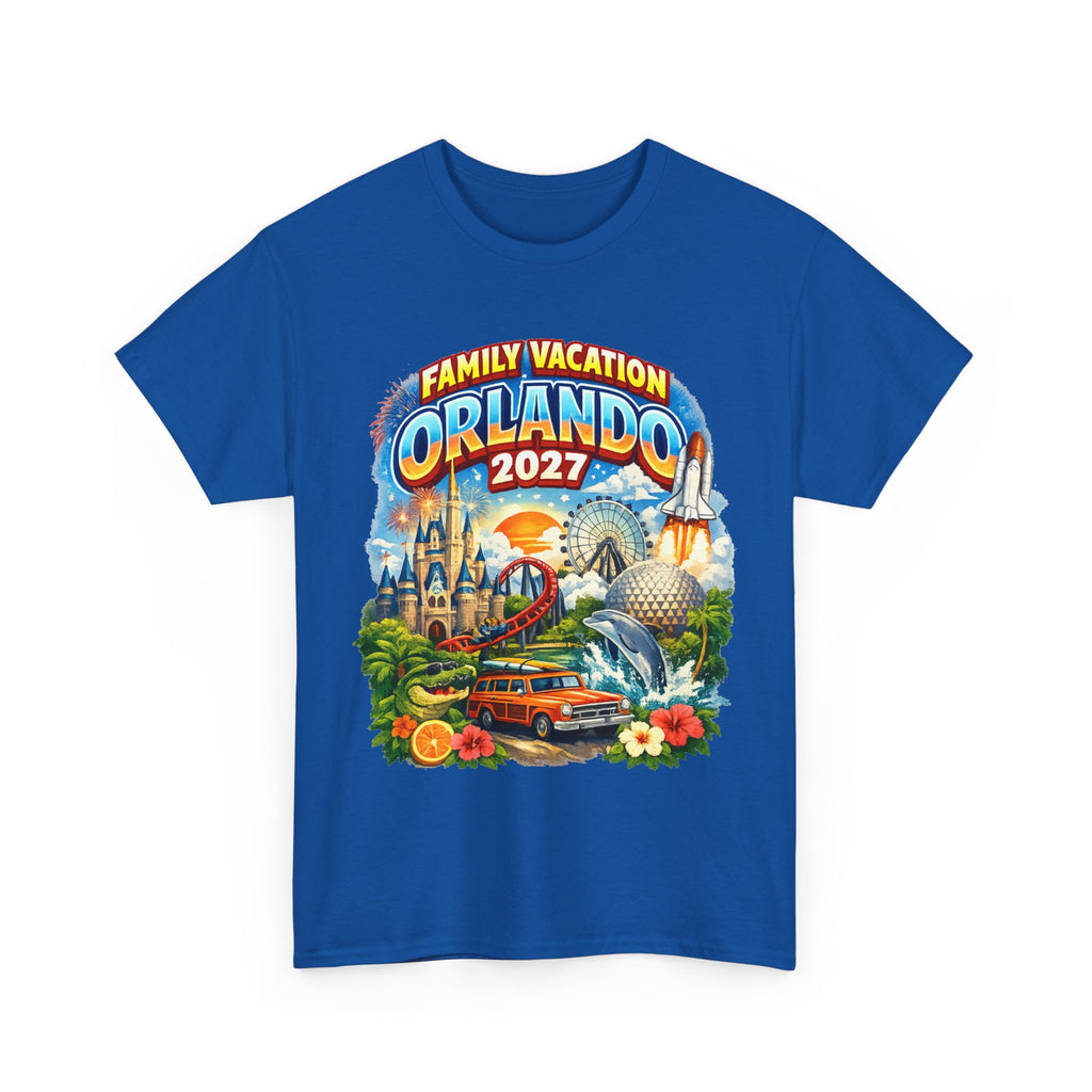 Orlando 2027 Family Vacation T-Shirt — Retro Theme Park Souvenir Tee