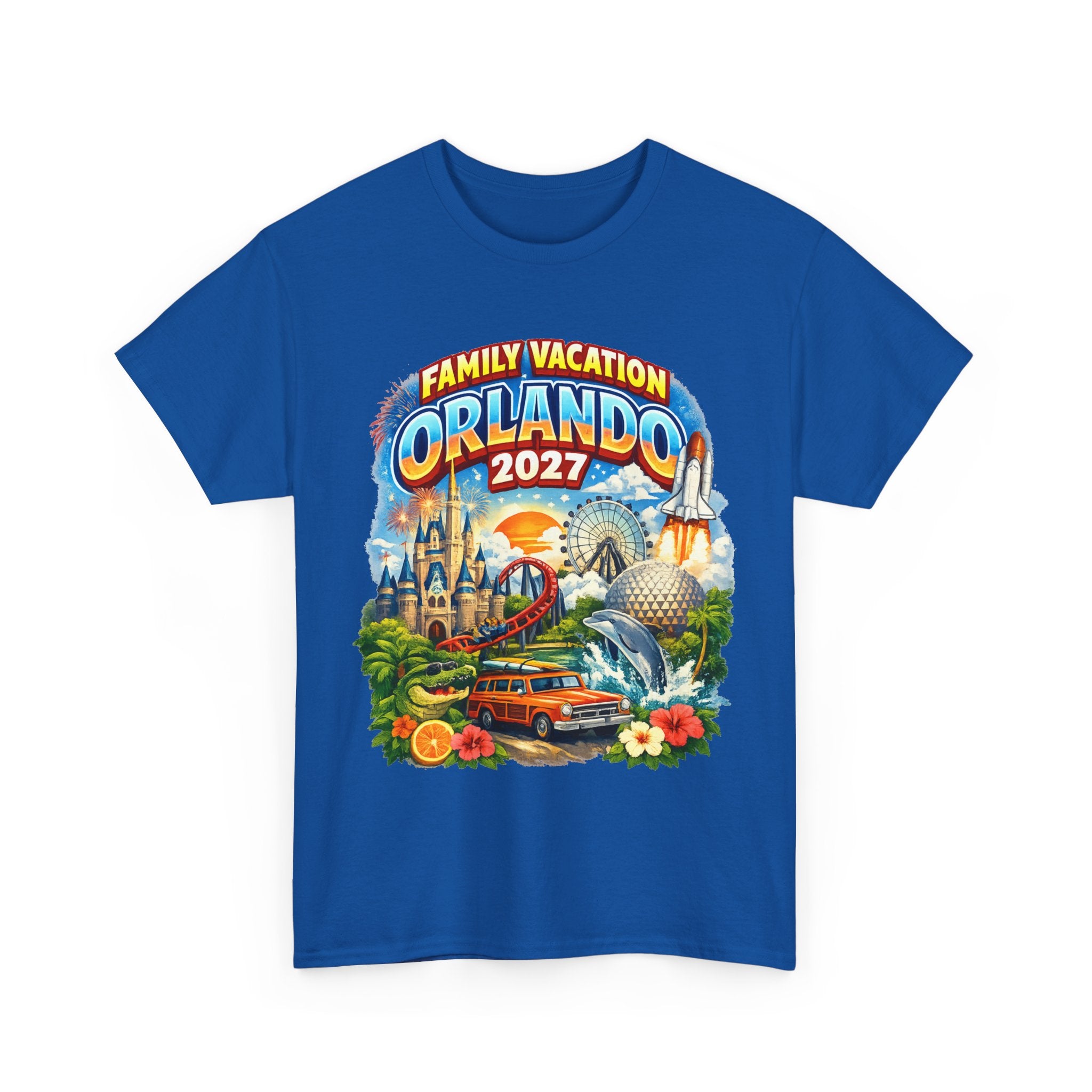 Orlando 2027 Family Vacation T-Shirt — Retro Theme Park Souvenir Tee