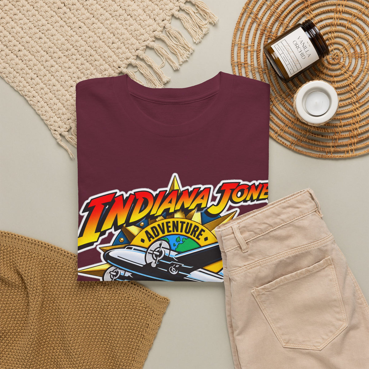 Indiana Jones Adventure Outpost Cotton T-Shirt / Tee