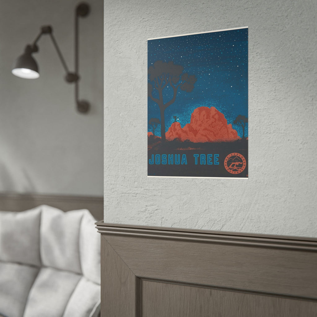 Joshua Tree Night Sky Poster - Rolled Art Print