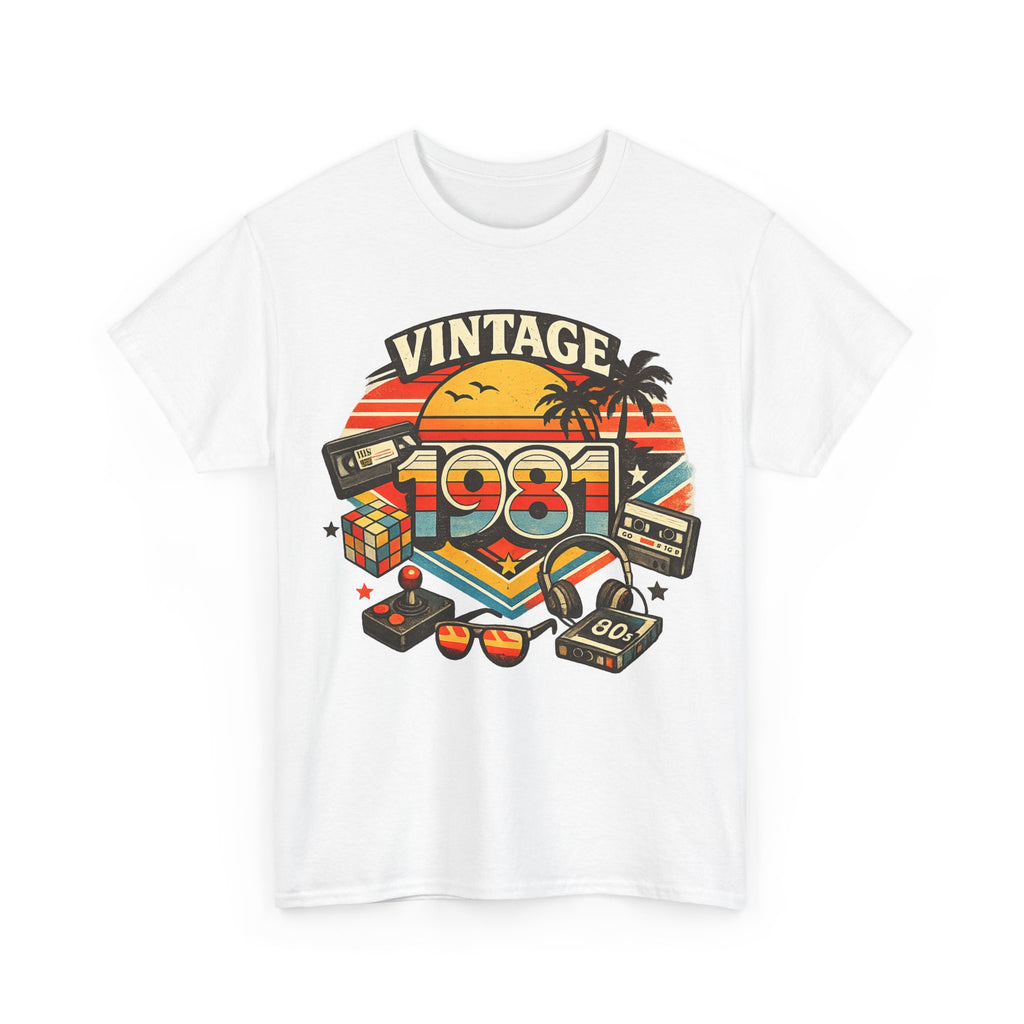Vintage 1981 Retro Tee — 80s Nostalgia Graphic T-Shirt