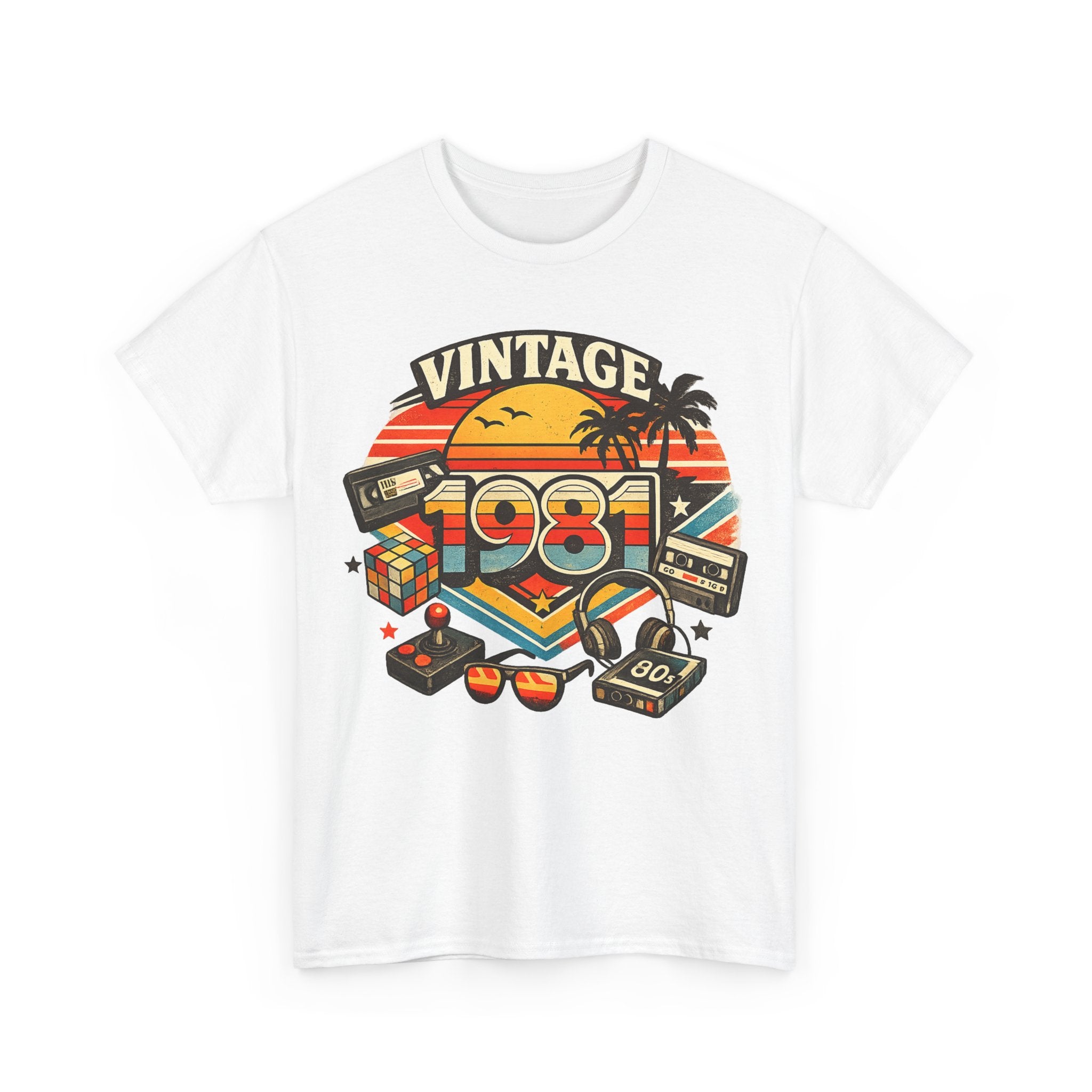 Vintage 1981 Retro Tee — 80s Nostalgia Graphic T-Shirt