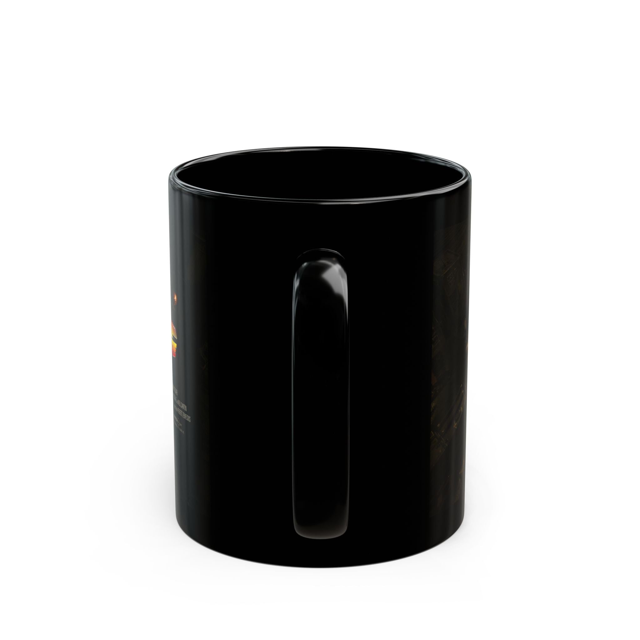 Back to the Future Movie Logo Black Mug — 11oz & 15oz Ceramic