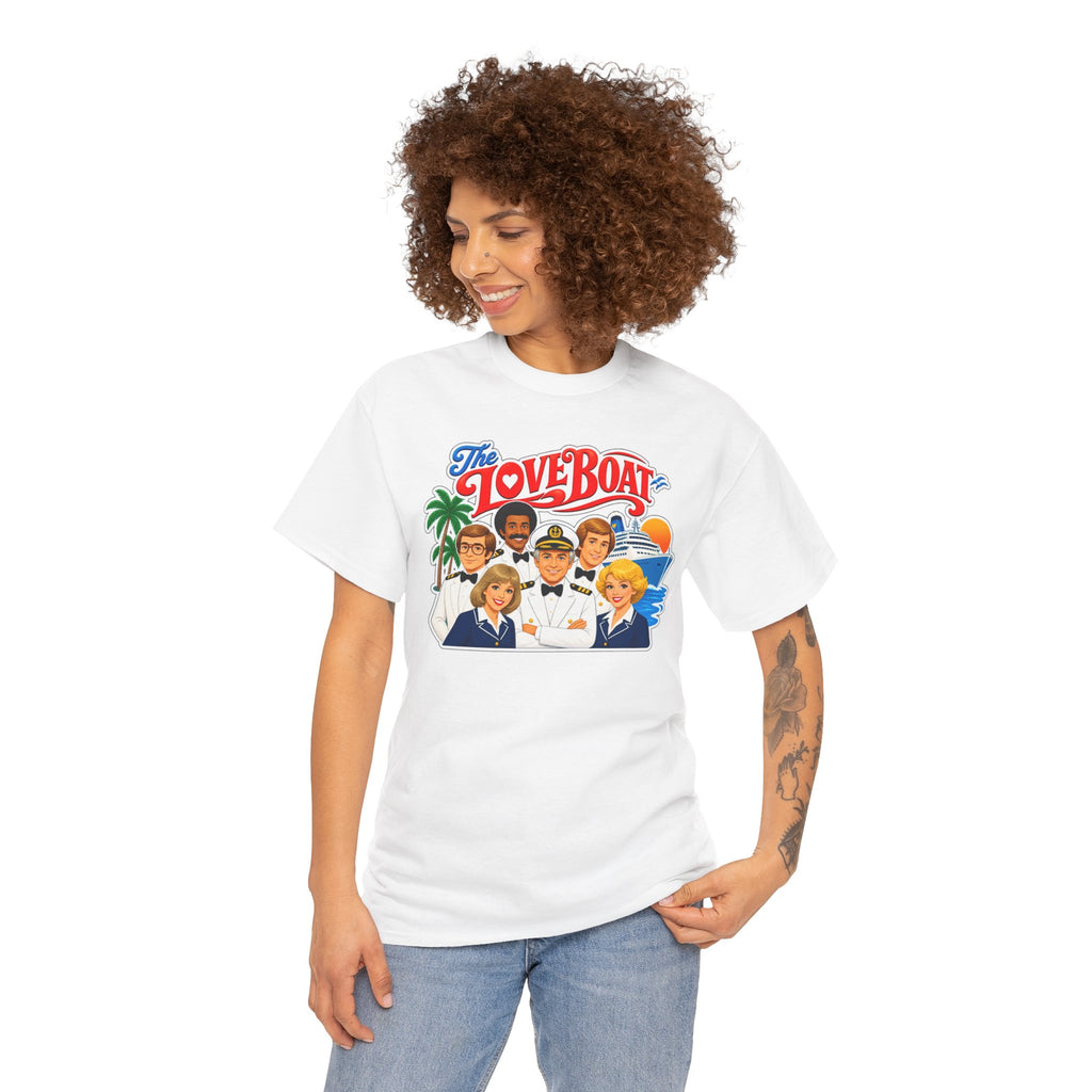 The Love Boat Crew Cotton T-Shirt — Retro TV Cruise Logo Tee