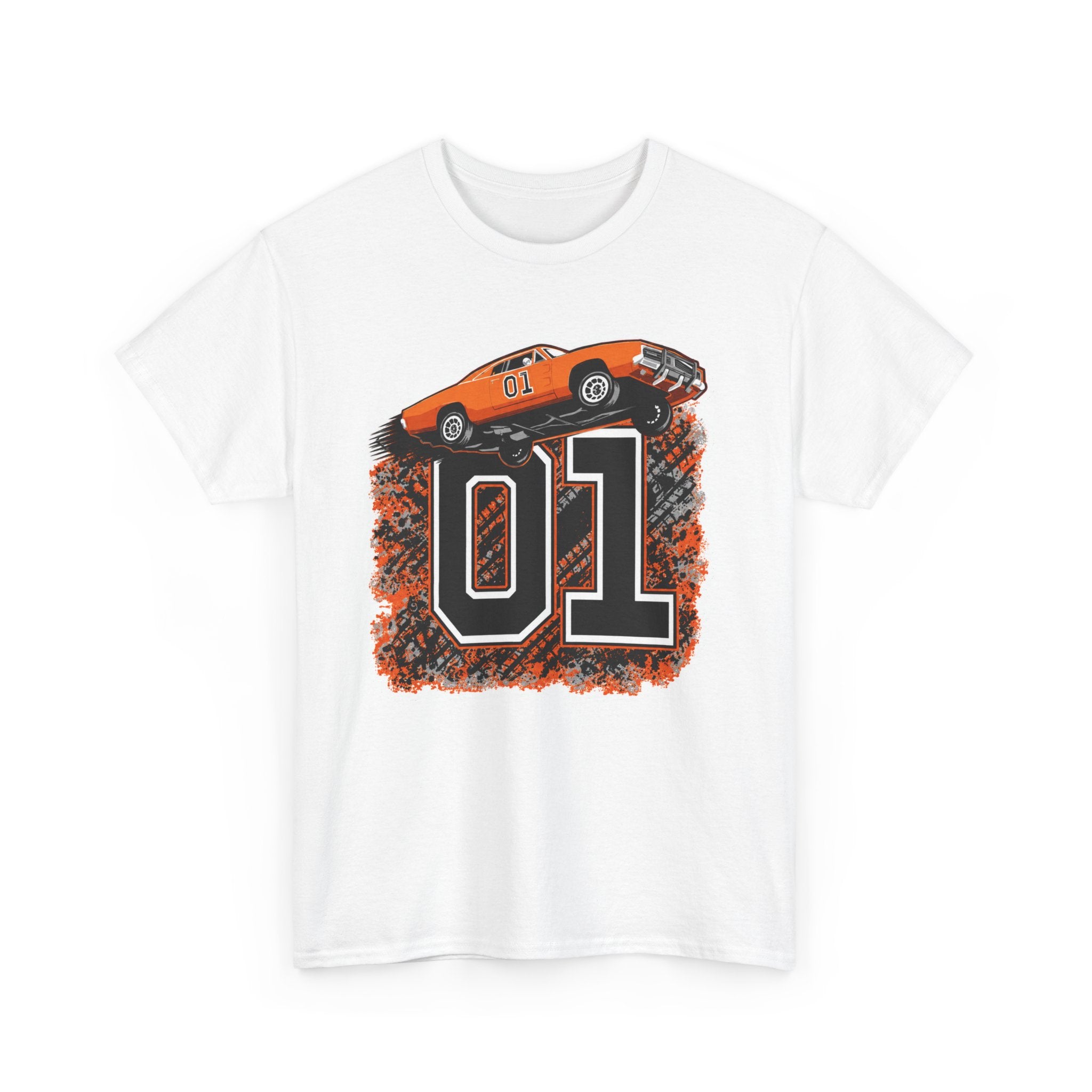 Dukes of Hazzard Inspired Race Car '01' Graphic Tee