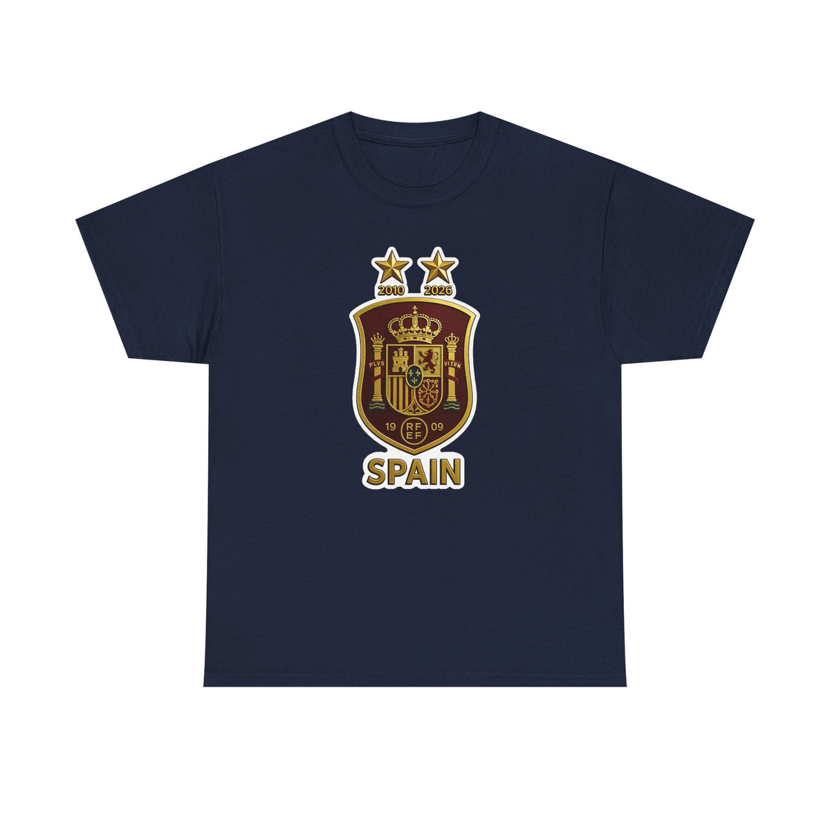 Spain Crest T-Shirt — Vintage Spanish Soccer Shield Tee